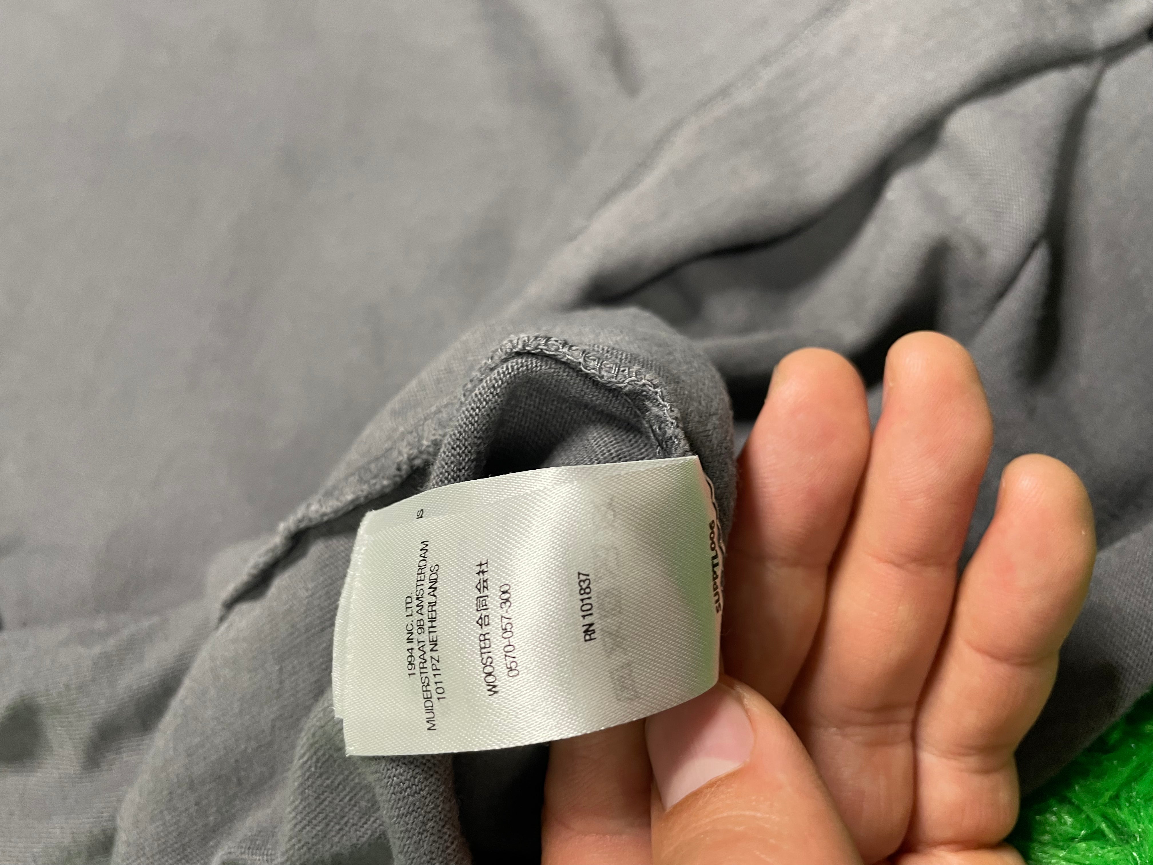 Supreme Tee grey embroded size:Large Used