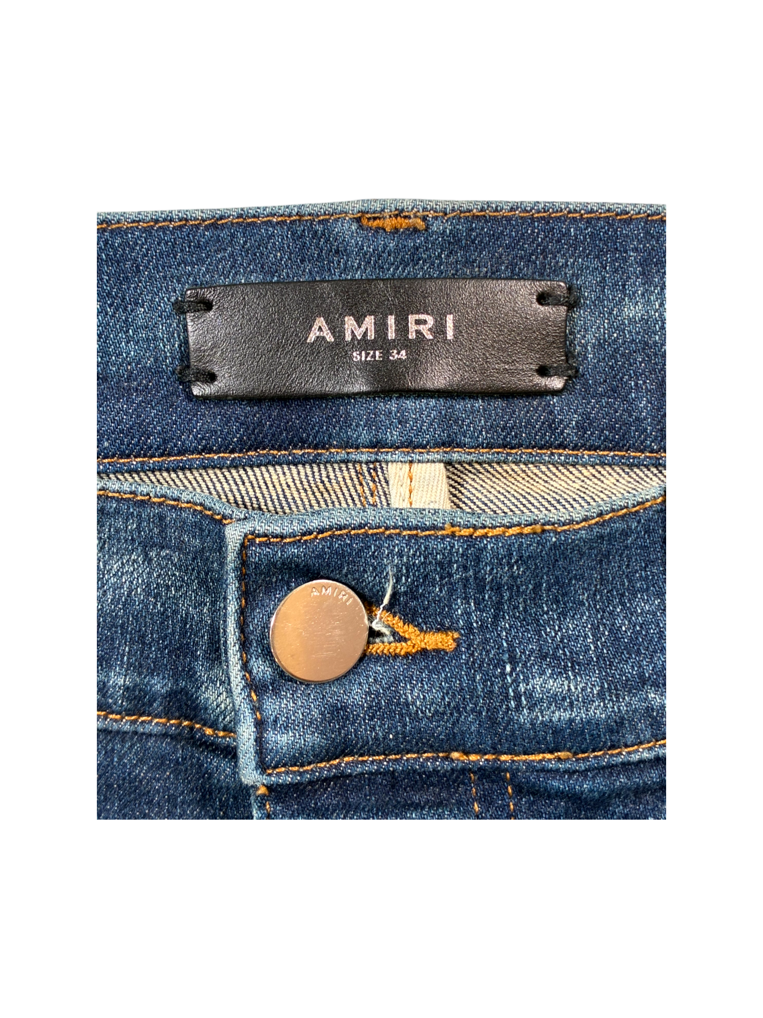 Amiri Paisley Thrasher Dark Wash Jeans