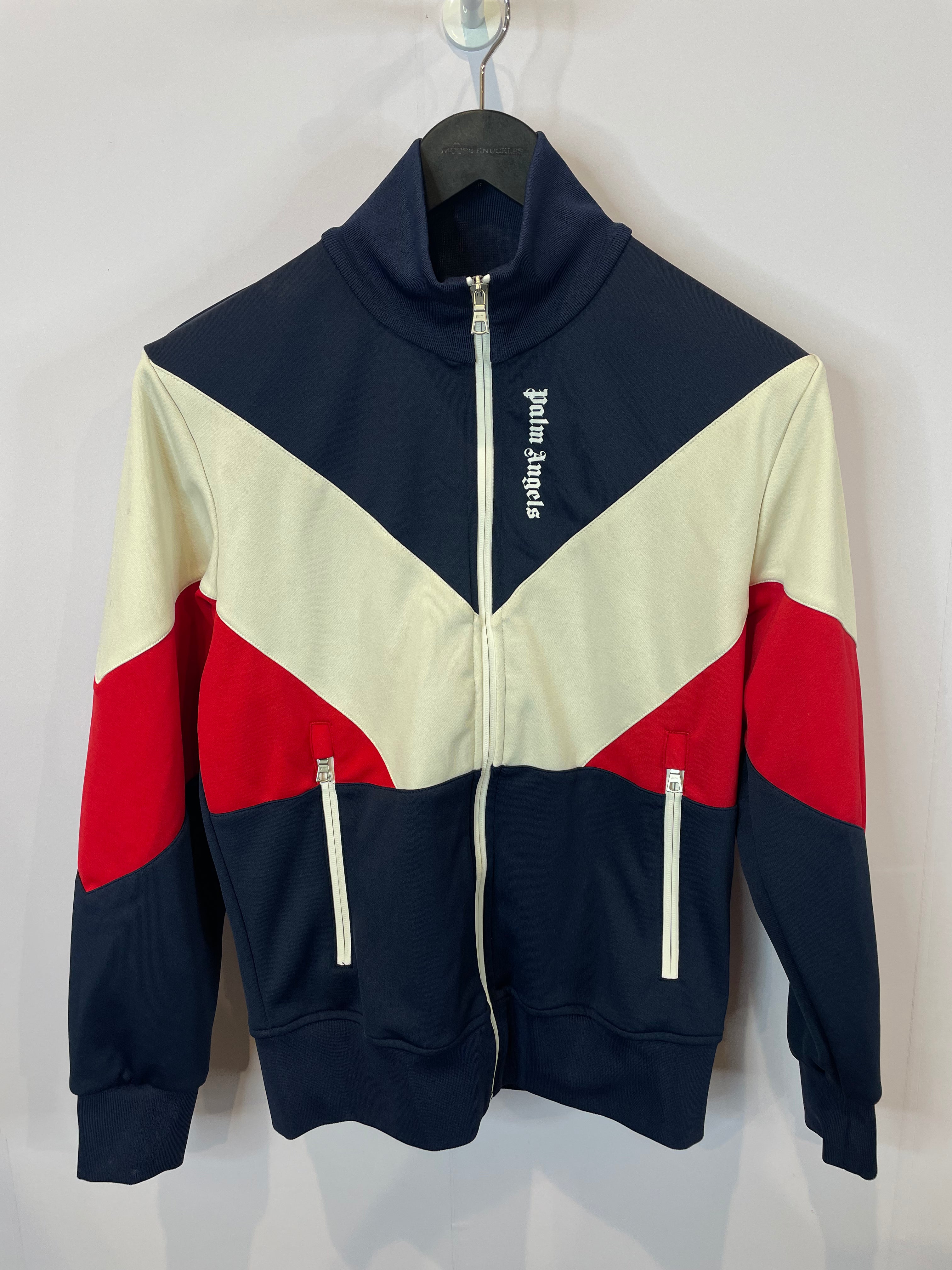 Palm Angels Track Jacket Navy White Red Used Small