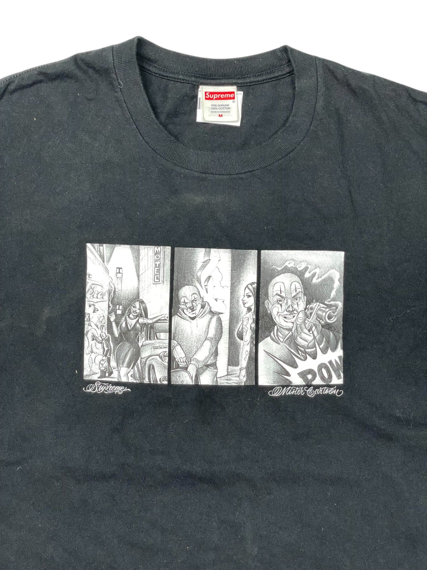 Supreme Comic Black Tee