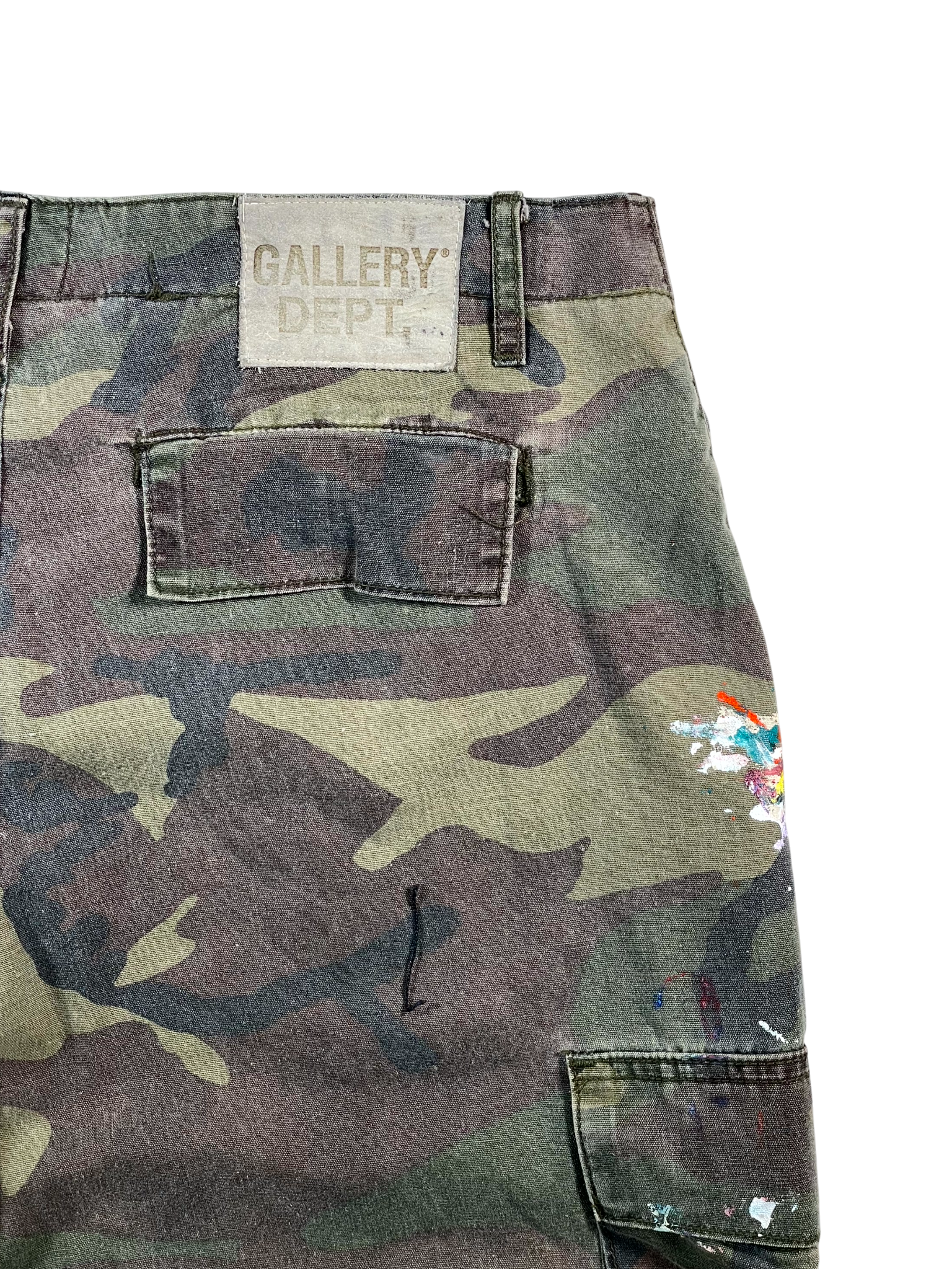 Gallery Dept Flare Splatter Camo Paint Cargo Pants