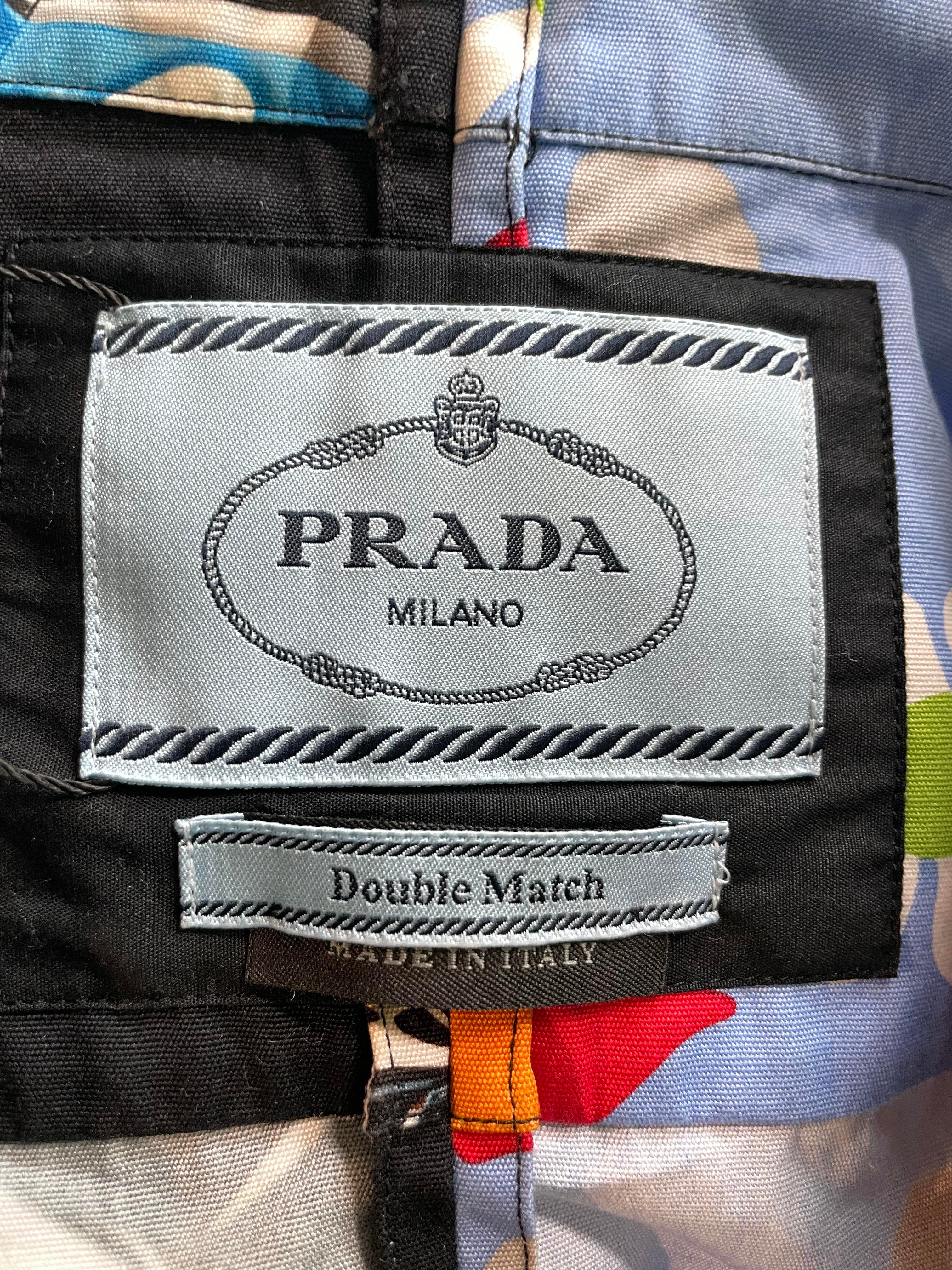 Prada Double Match Button Up