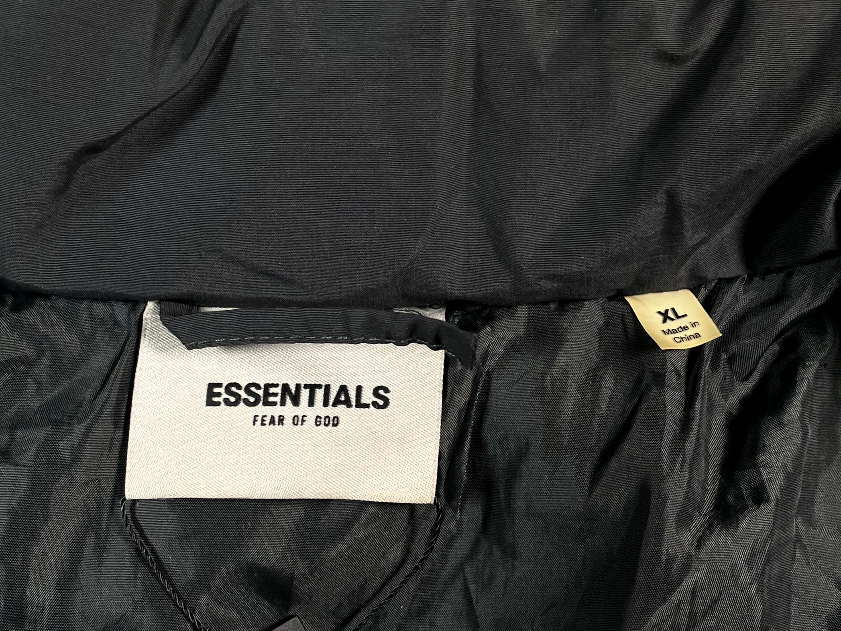 Essentials Puffer Black Jacket
