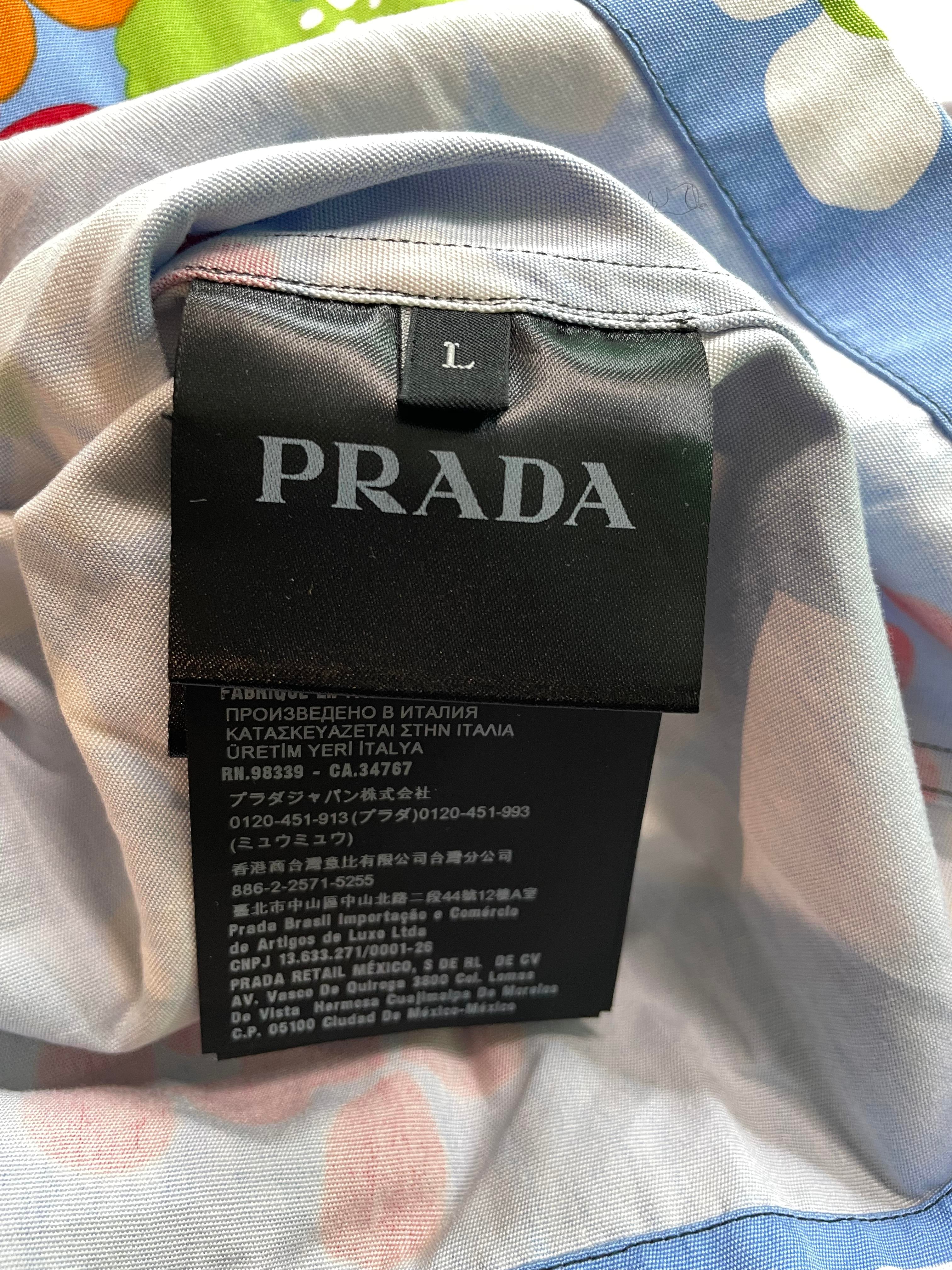 Prada Double Match Button Up