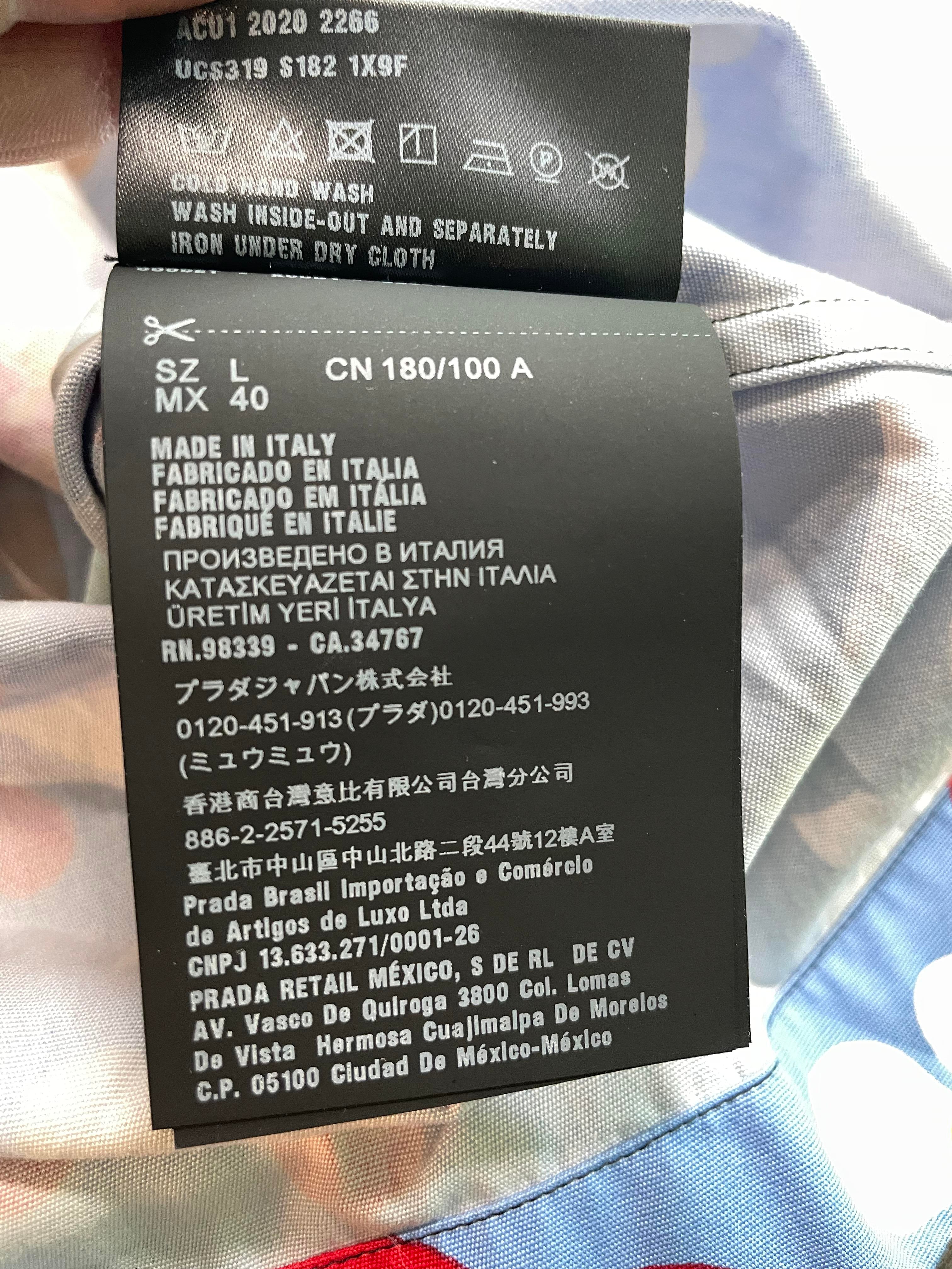Prada Double Match Button Up