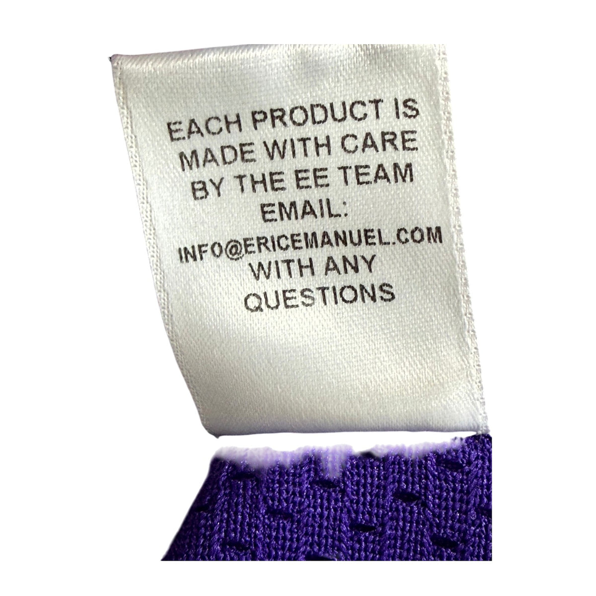 Eric Emanuel Purple & Cream Shorts