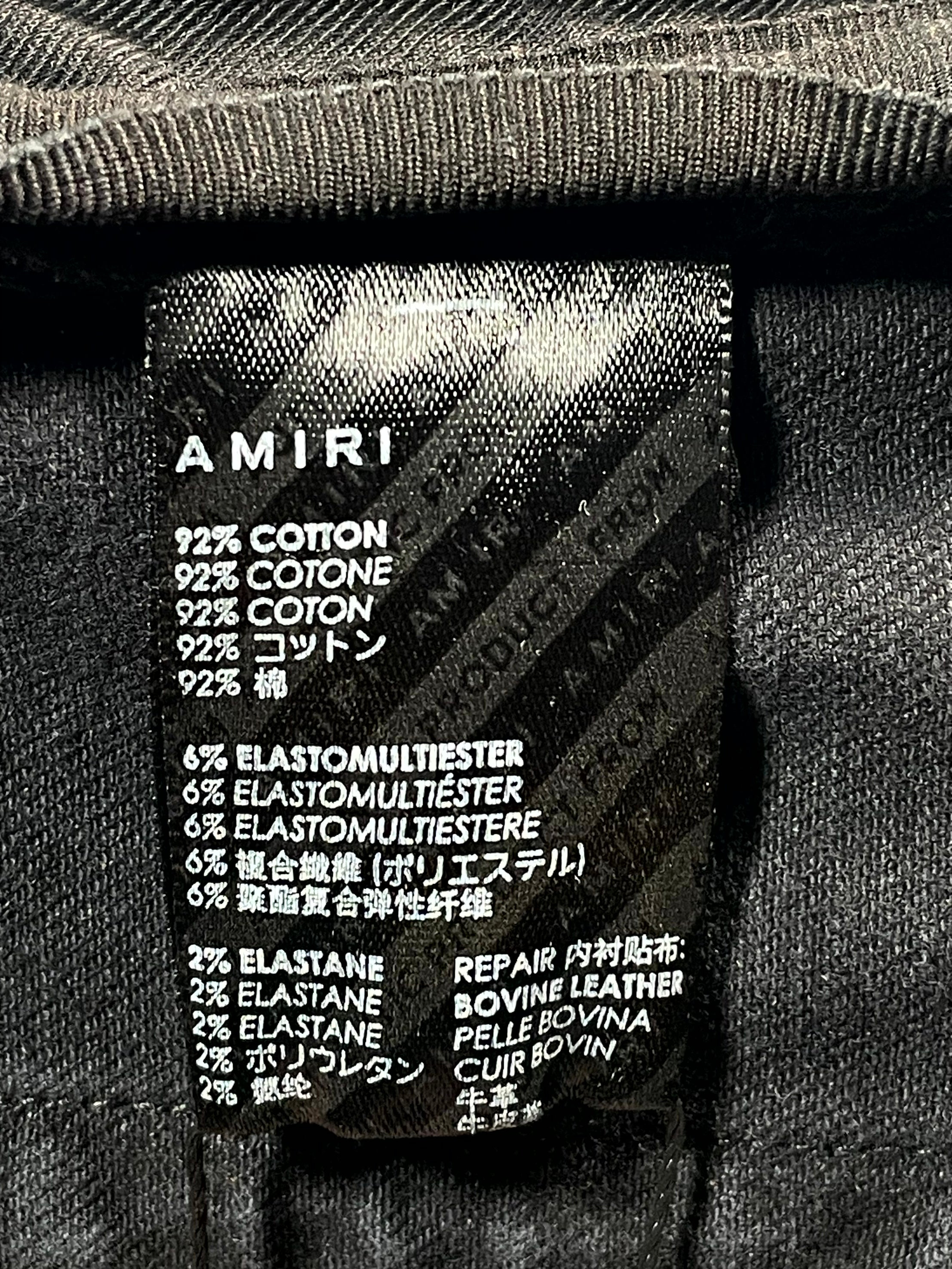 Amiri Chemist Rust Black & Orange Jeans