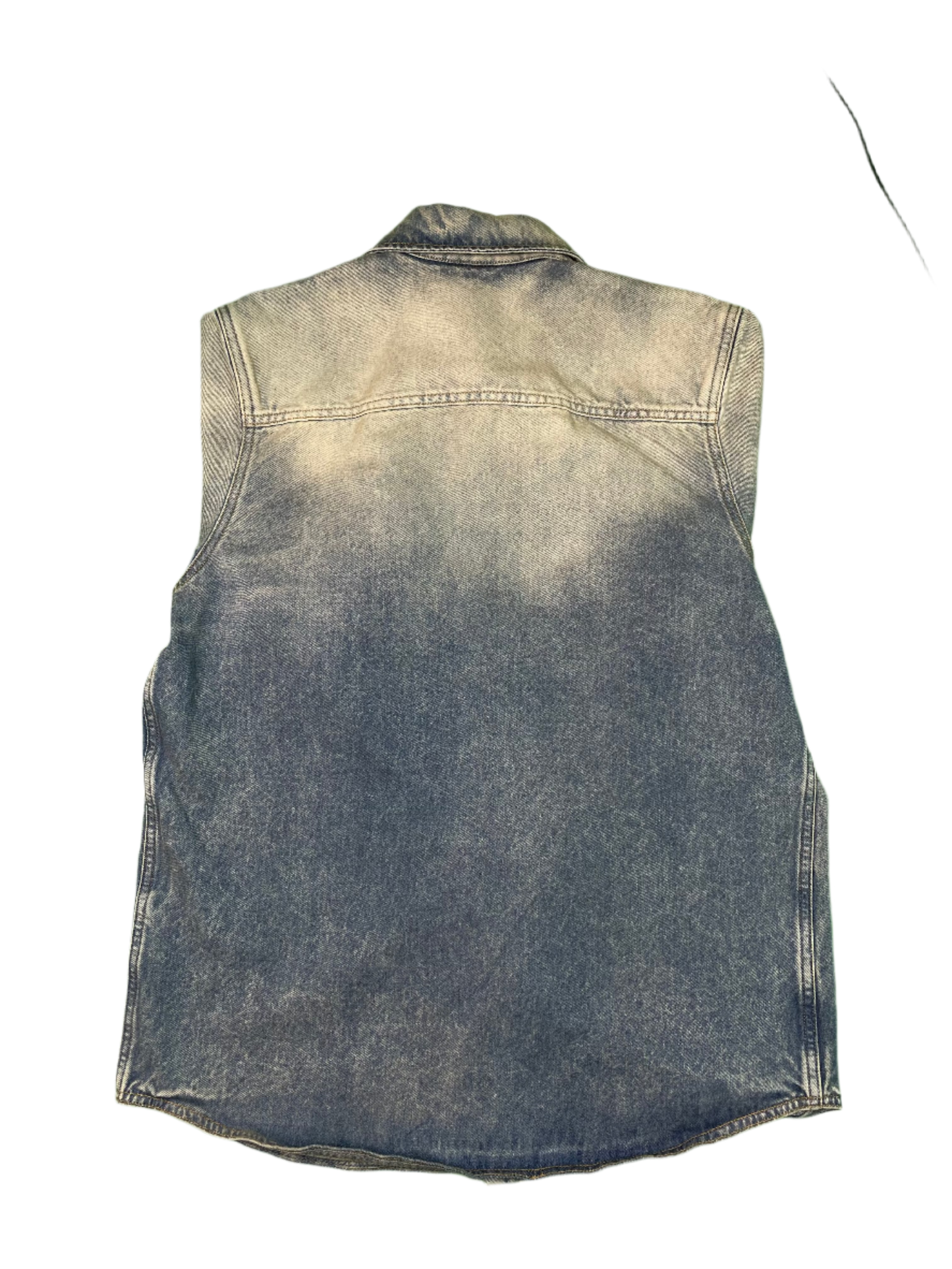 Amiri Light Wash MA All Over Print Blue Jacket
