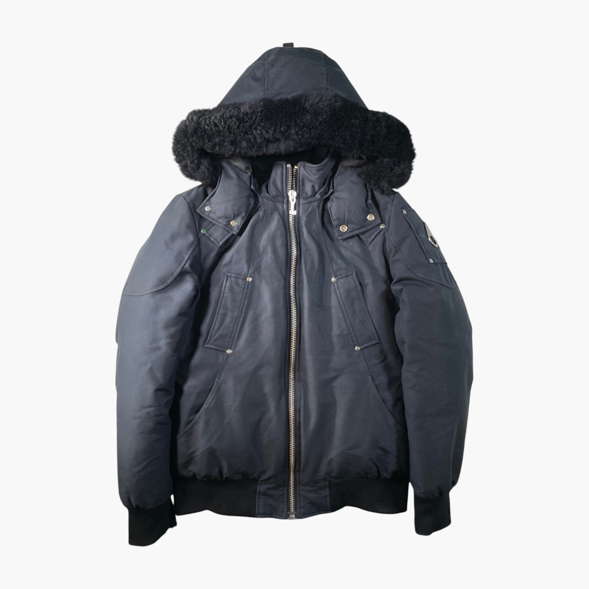 Moose Knuckles 3Q Black Fur Black Jacket