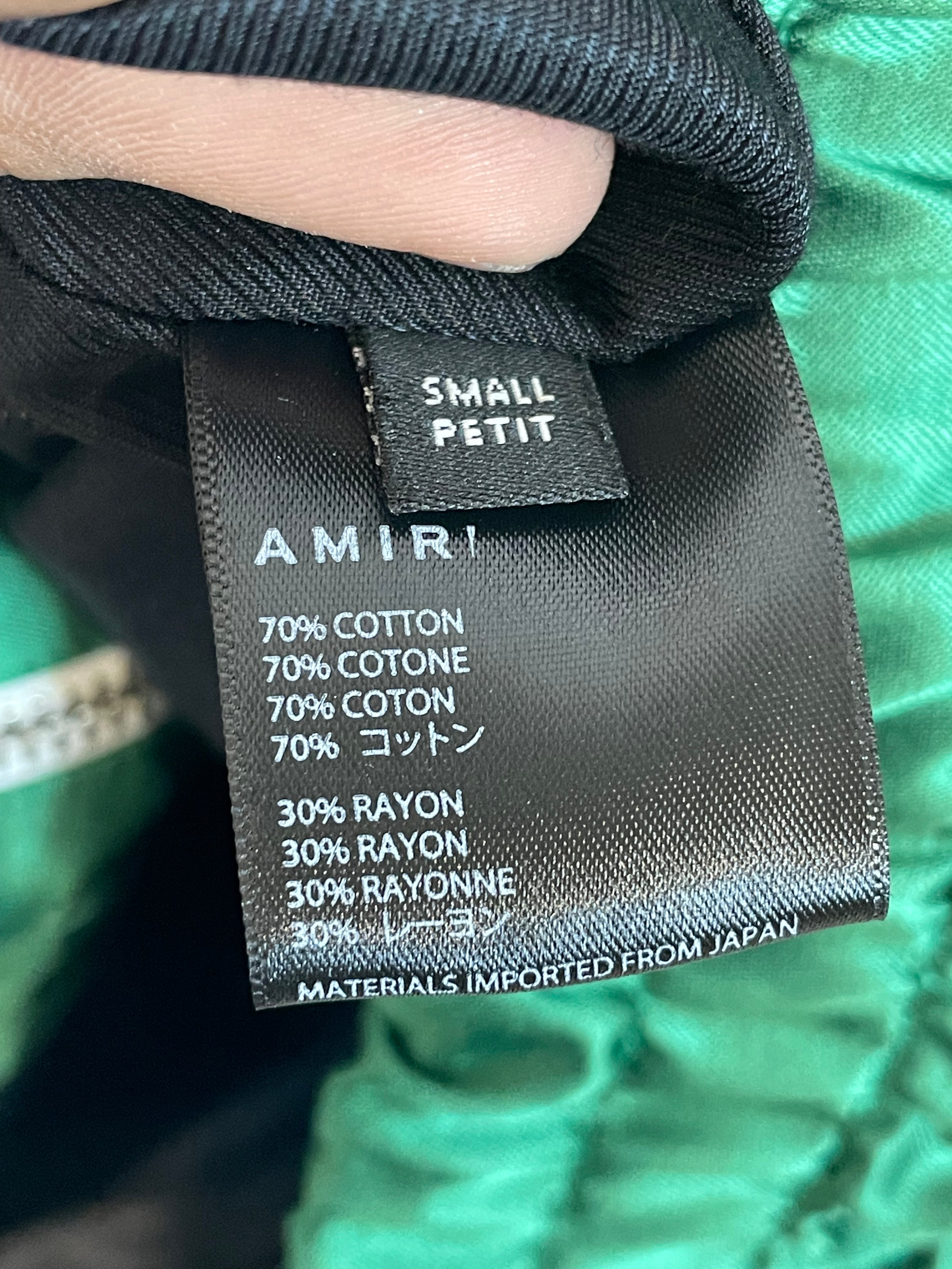 Amiri Track Jacket Green Used Small