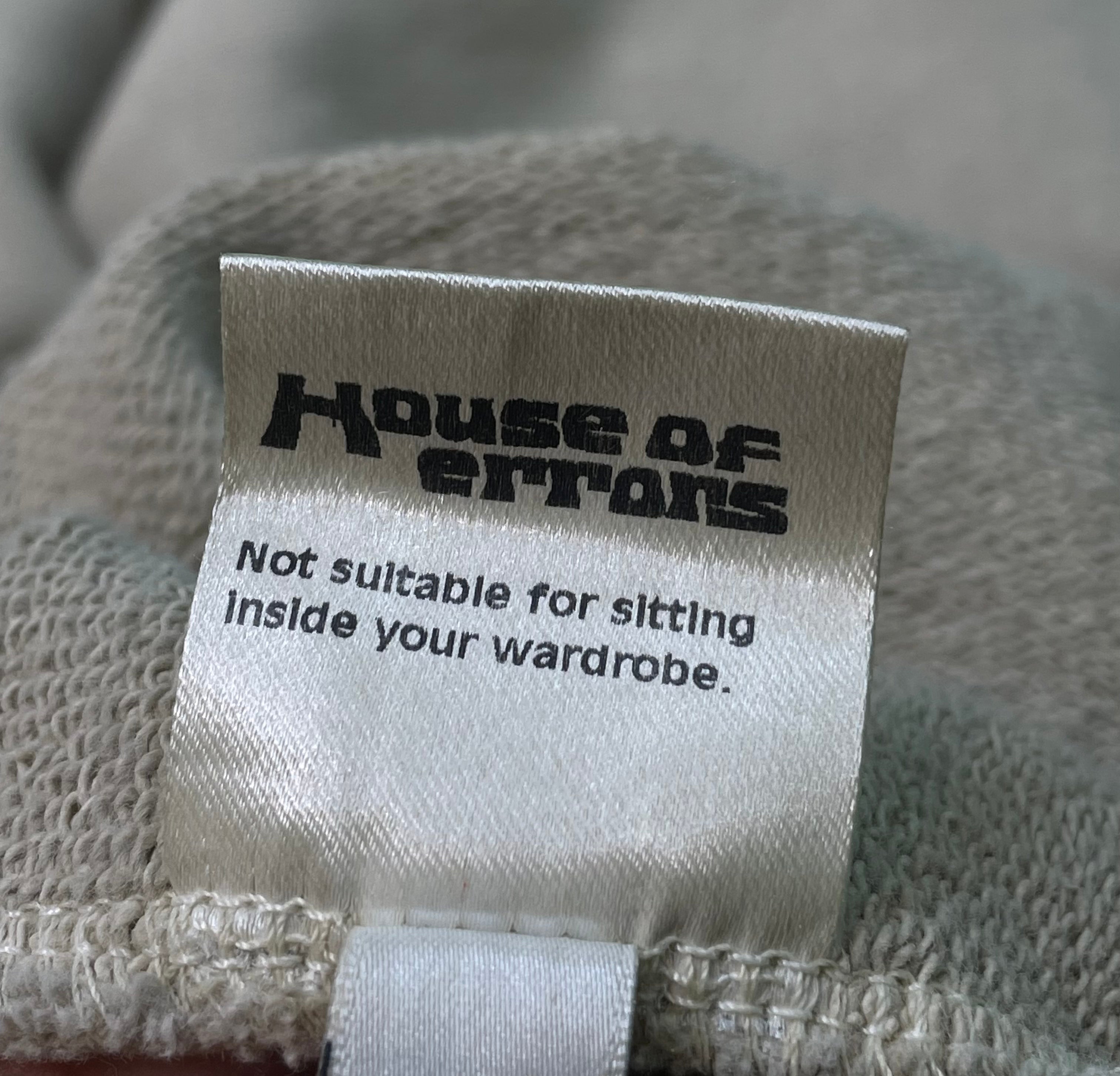 House Of Errors Multicolor Hands Zip Up Cream Hoodie