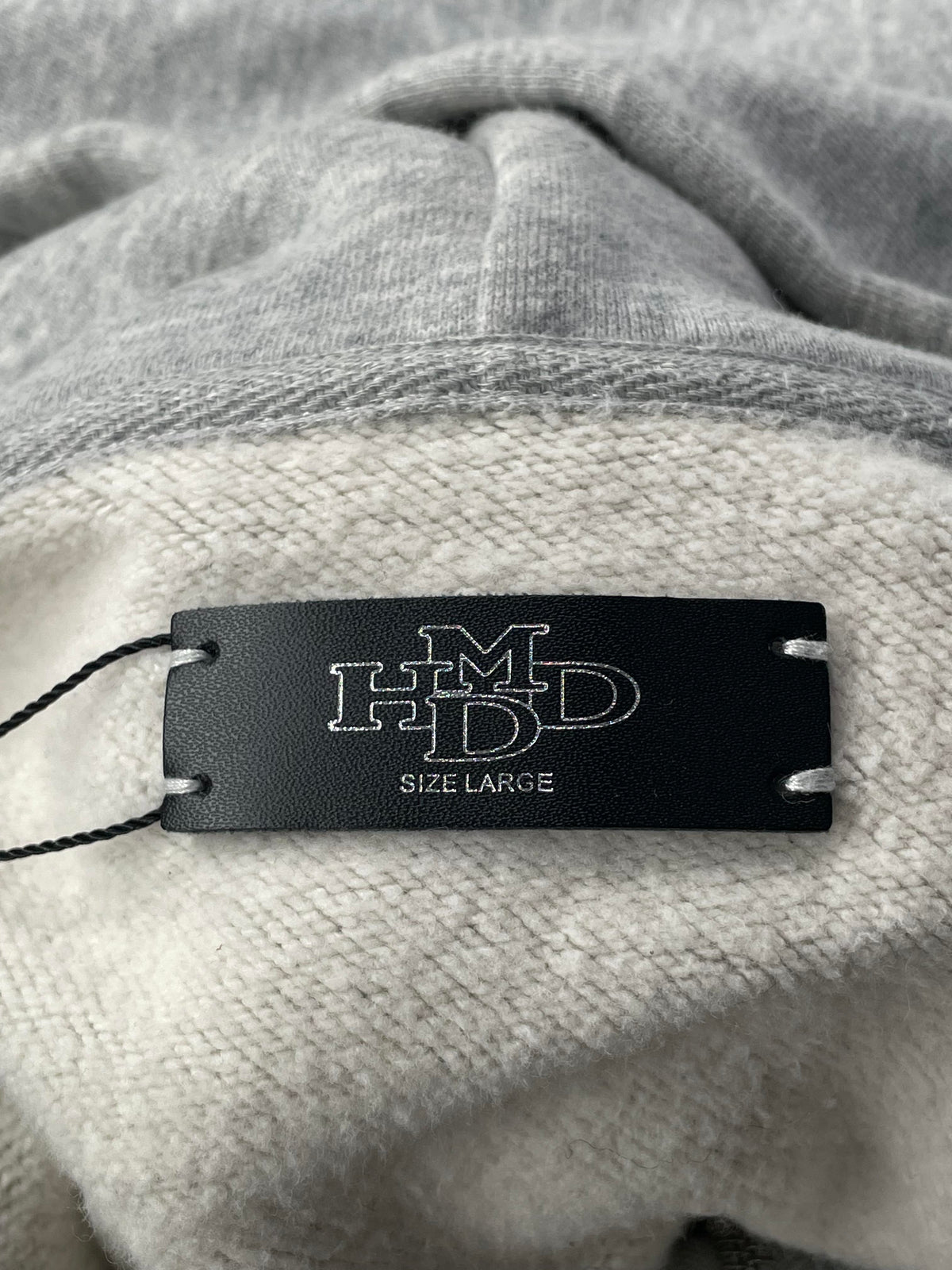 HMDD Rhinestone Grey & Black Zip Up Hoodie
