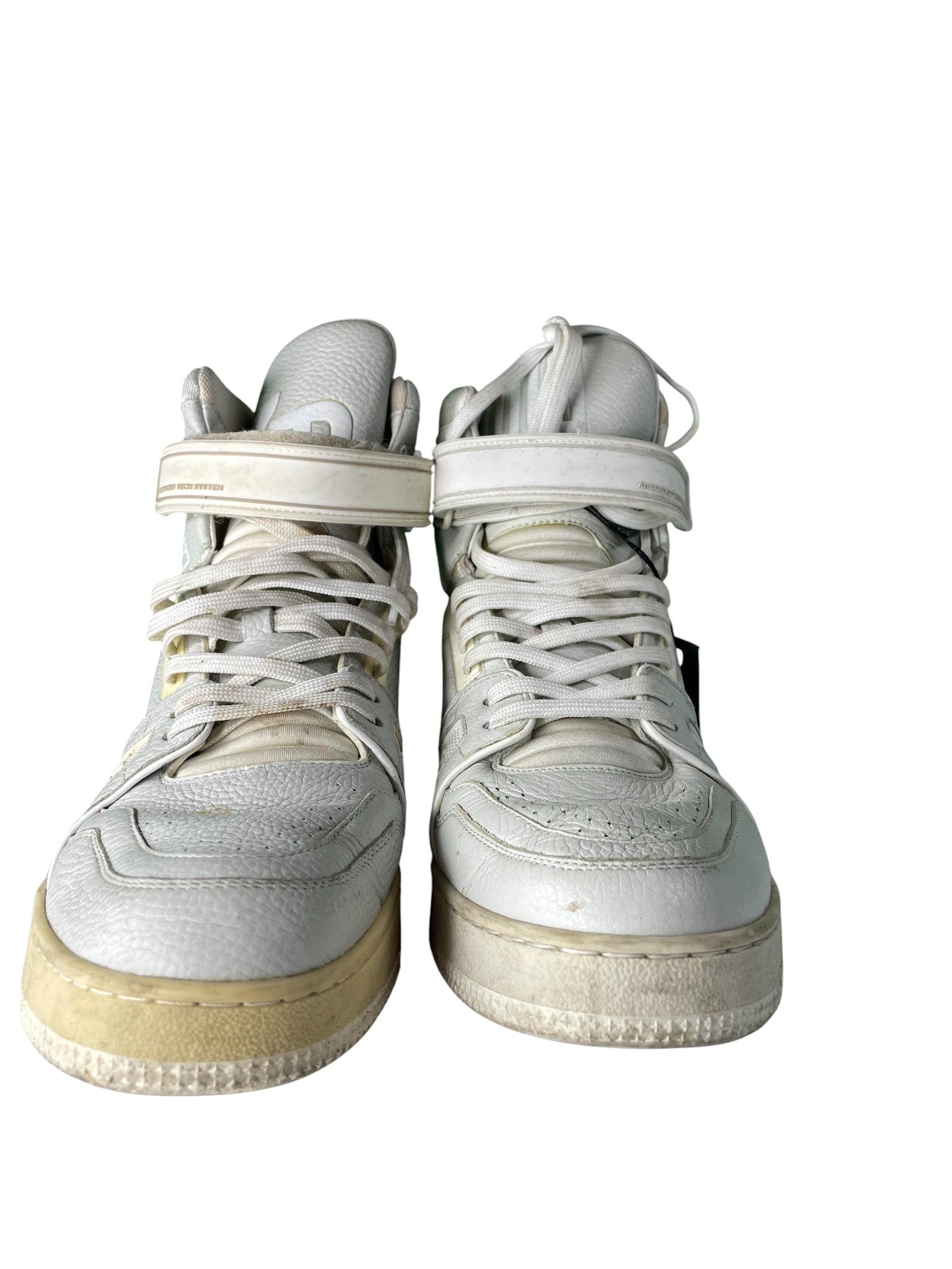 LV 'Virgil' Cream High Top Trainer