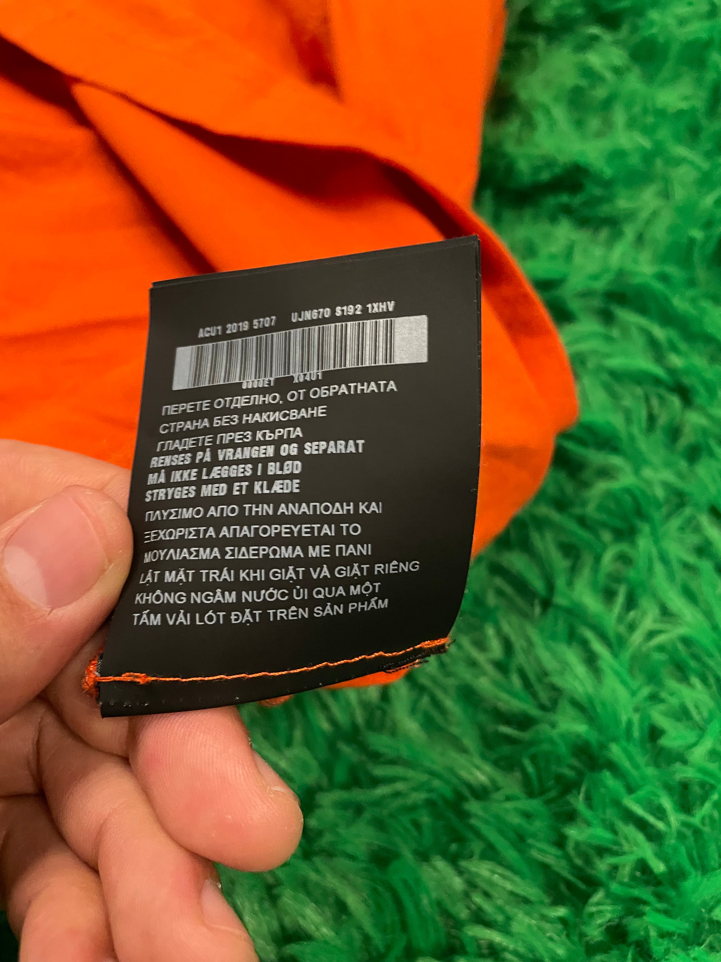 Prada T Shirt Orange Pocket L