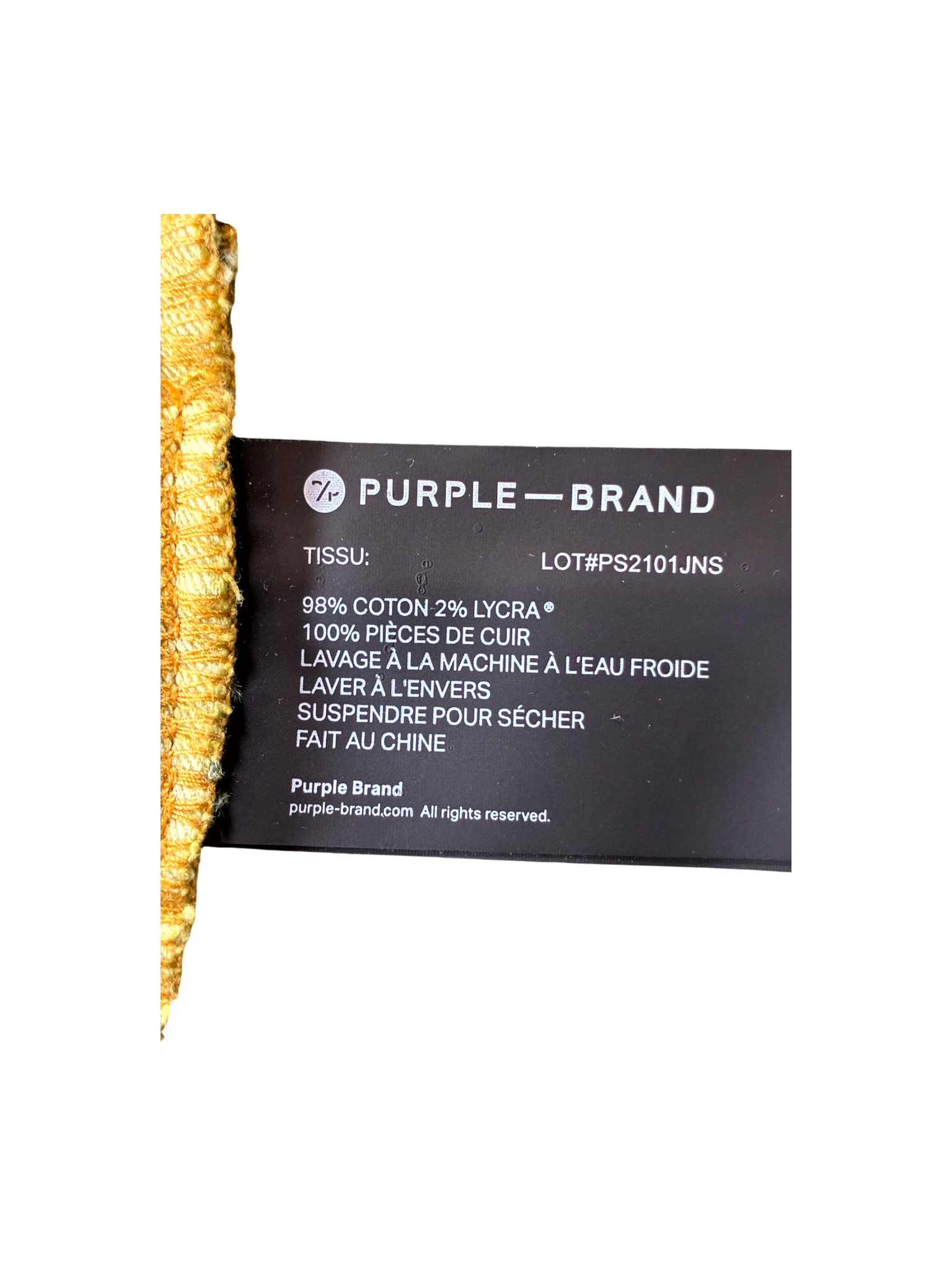 Purple Brand Vintage Yellow Jeans