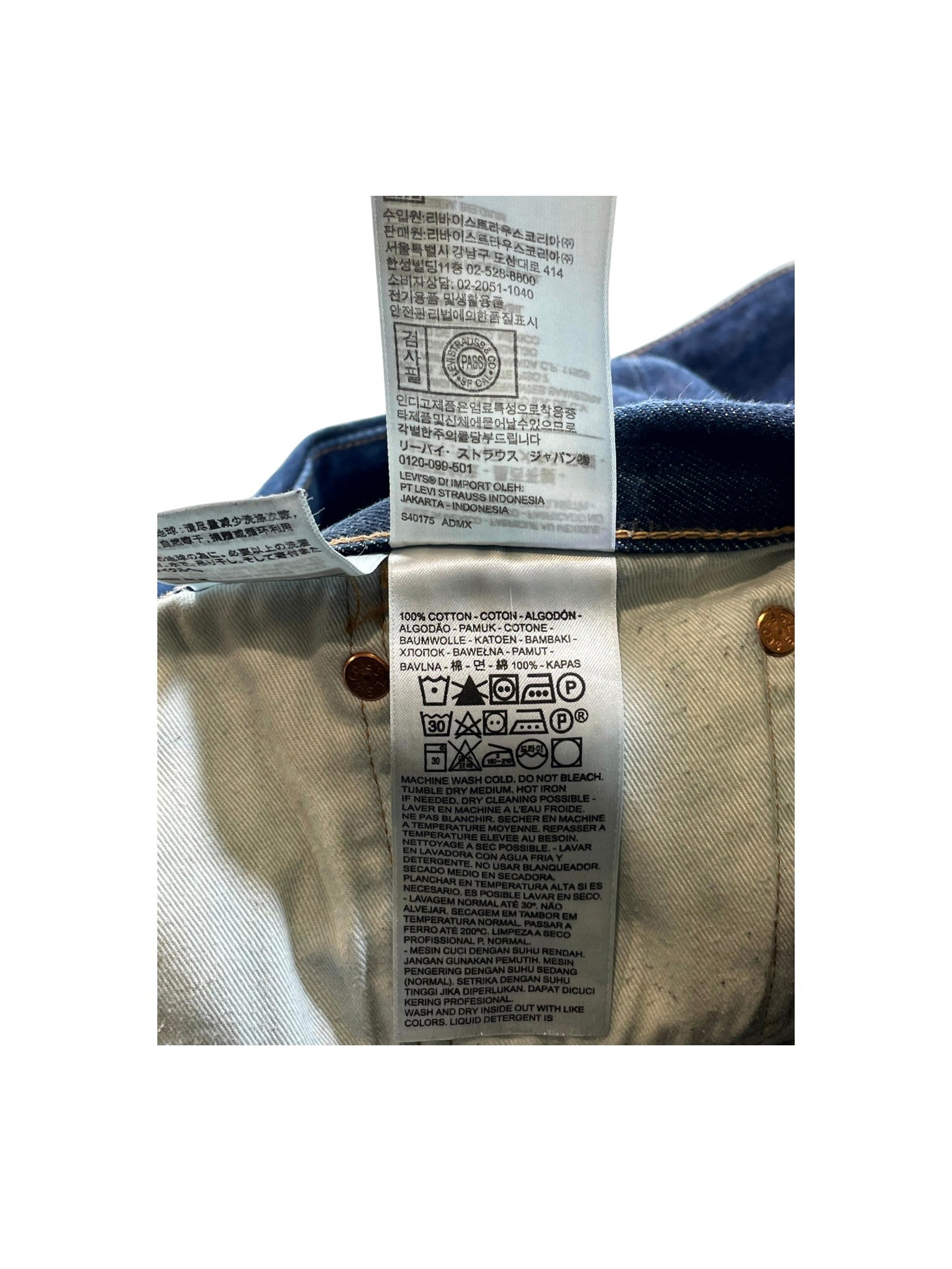 Denim Tears Navy Wash Jeans