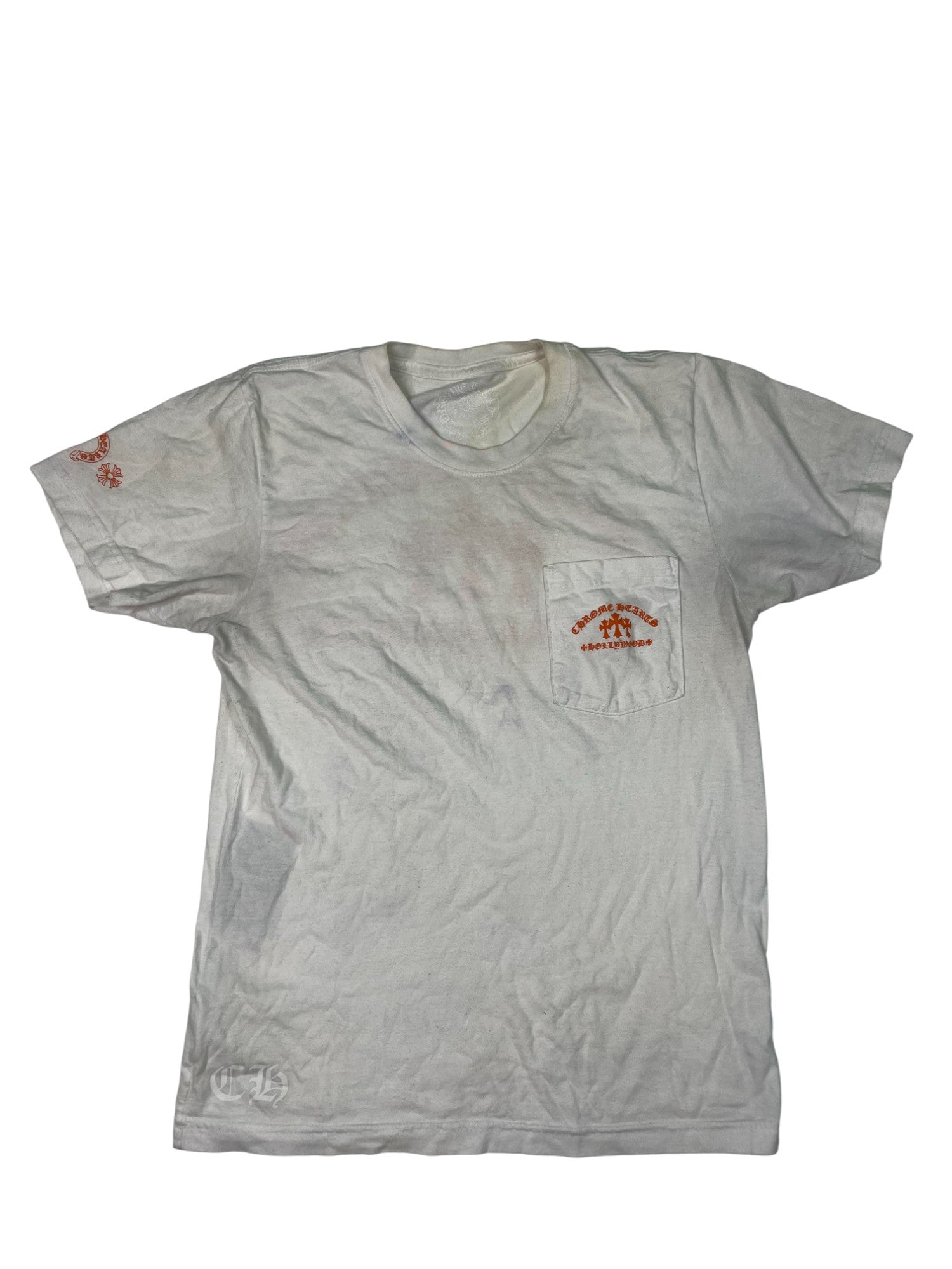 Chrome Hearts White Orange King Taco T-Shirt