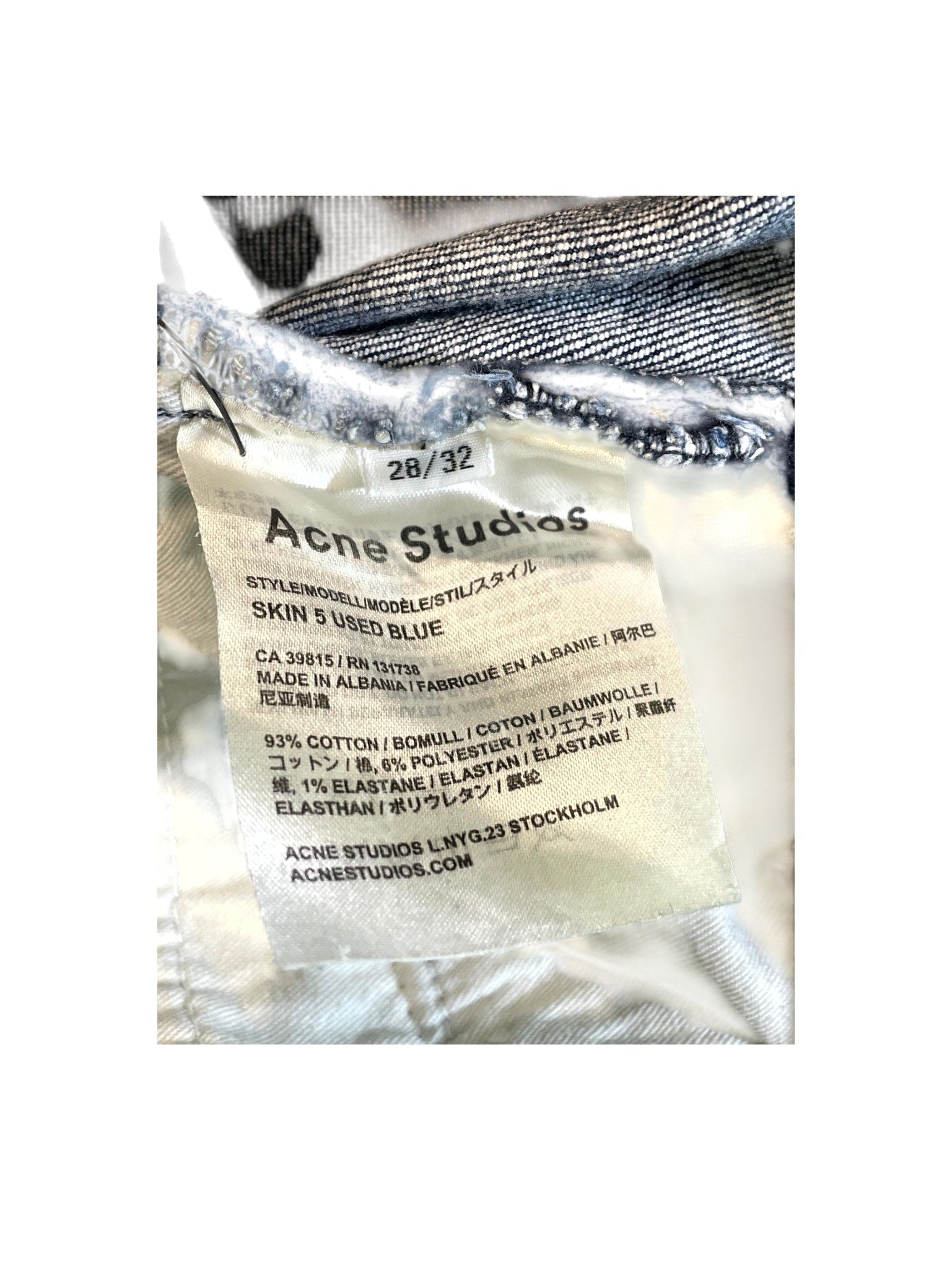 Acne Studios Classic Plain (Women's) Deep Jeans
