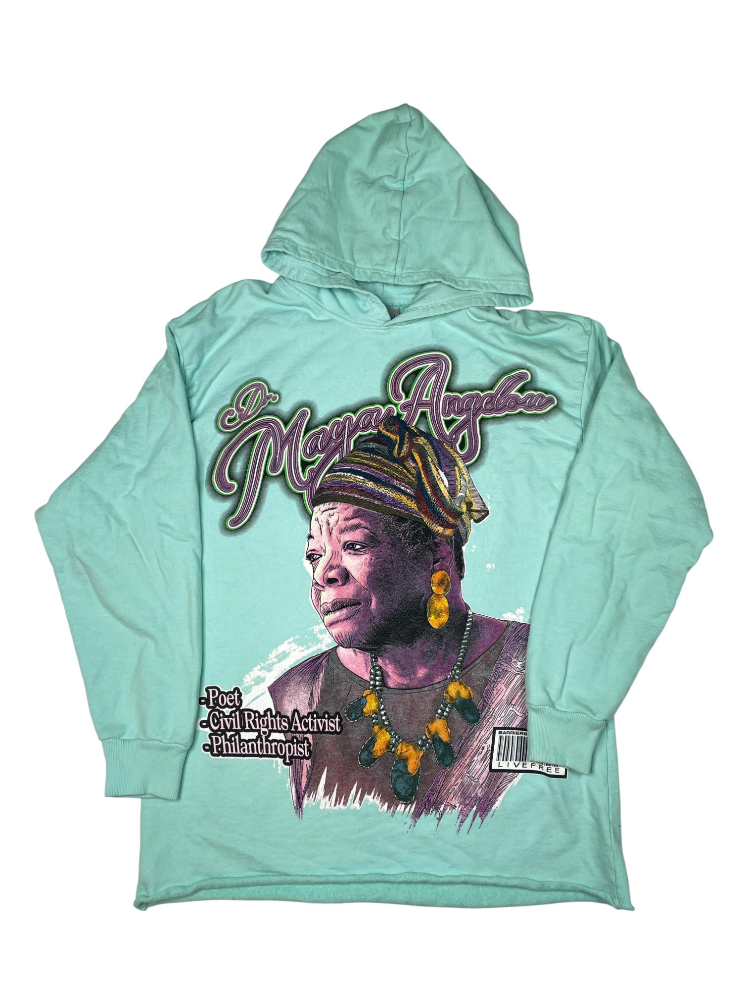 Barriers Maya Angellow Hoodie Teal