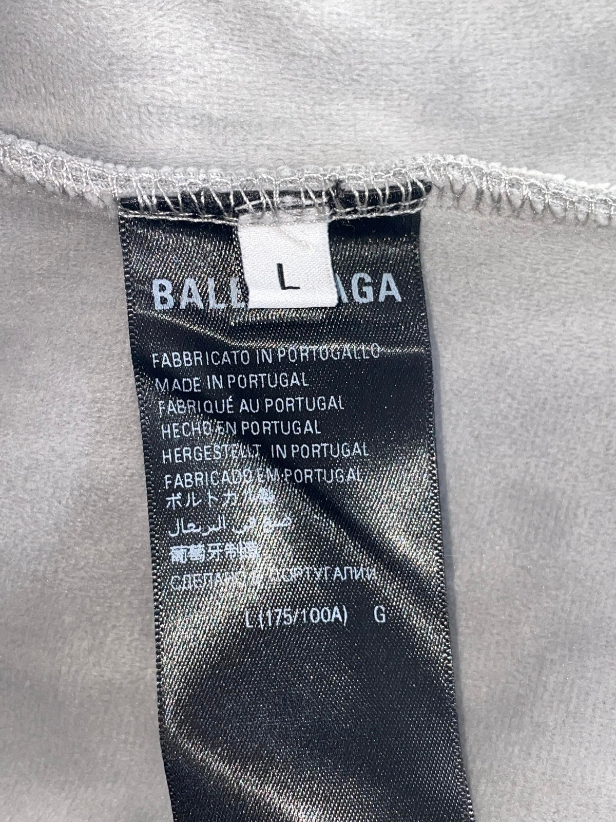 Balenciaga Infinity Grey & Black Zip Up