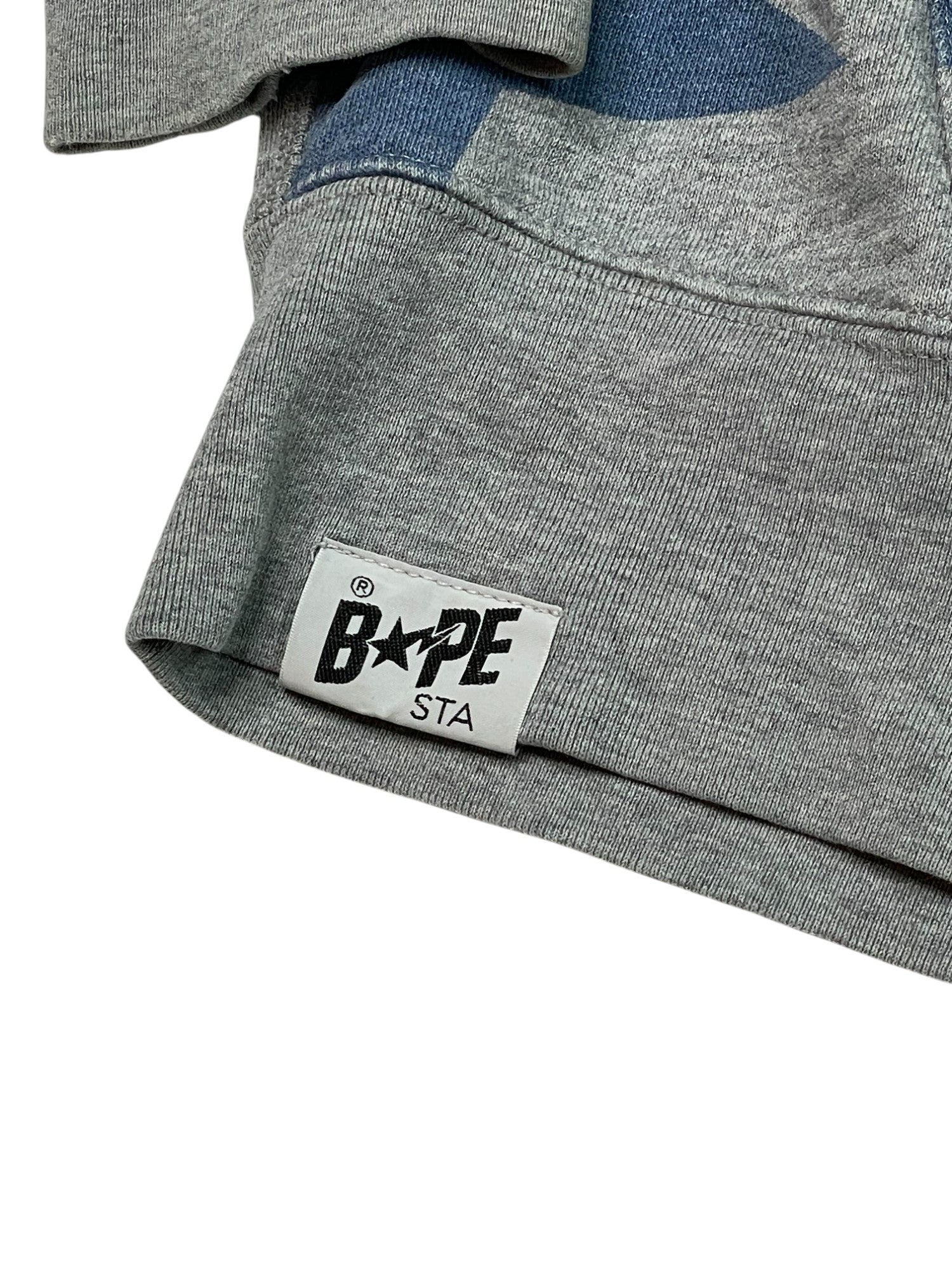 BAPE BAPESTA Zip Up Grey & Blue Stars