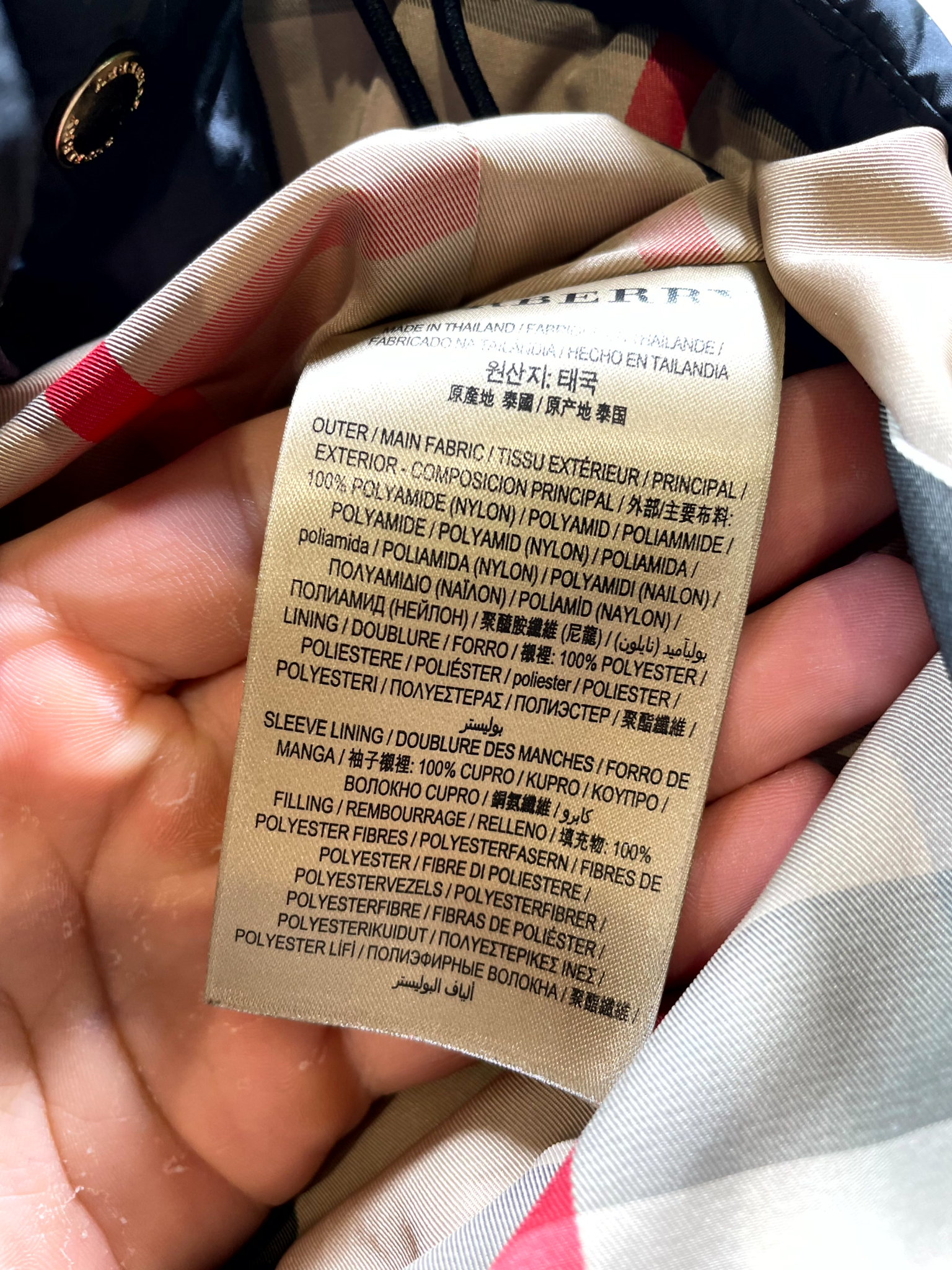 Burberry Womens Navy Jacket