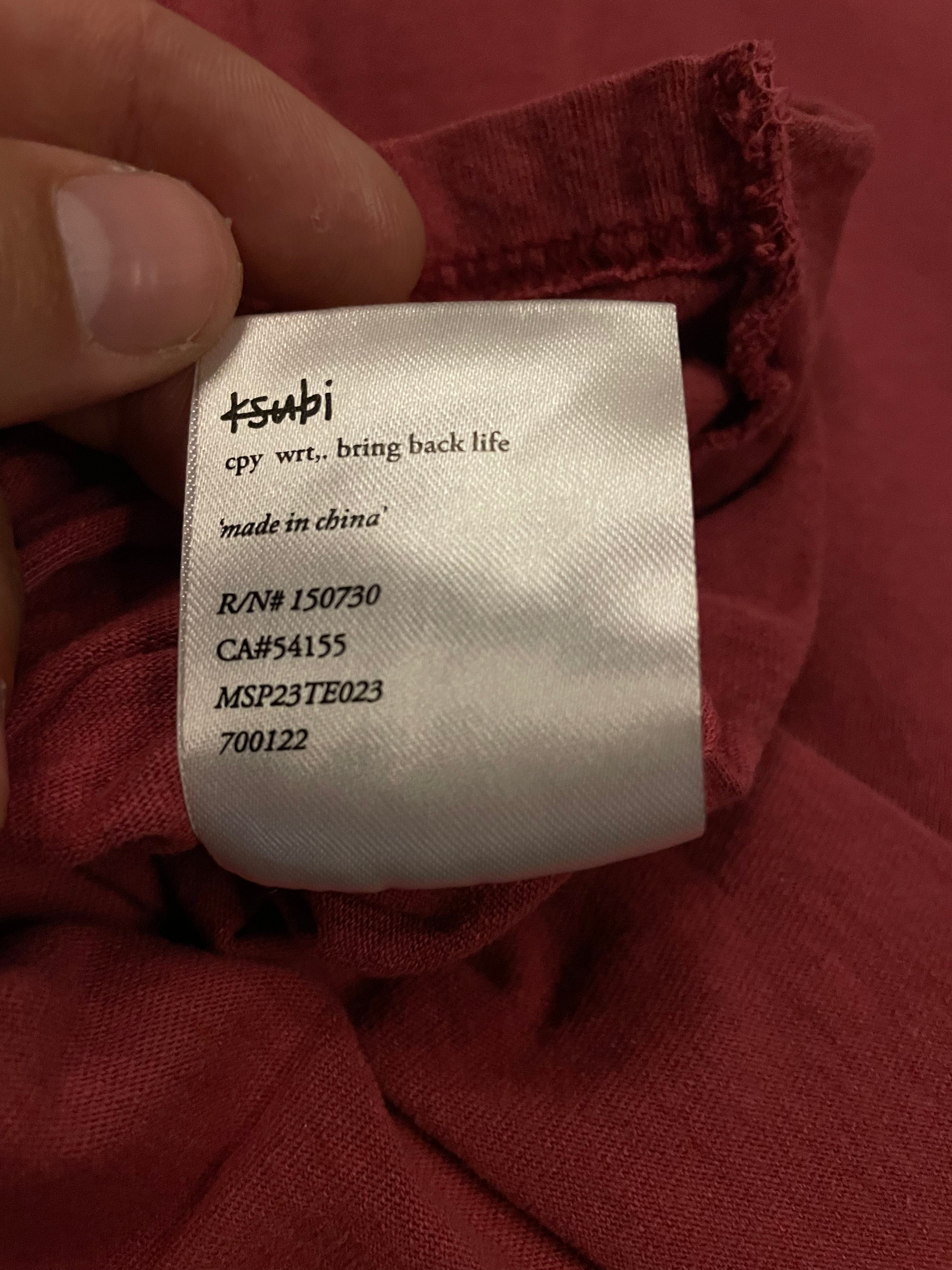 Ksubi Pink Xs Logo Tee