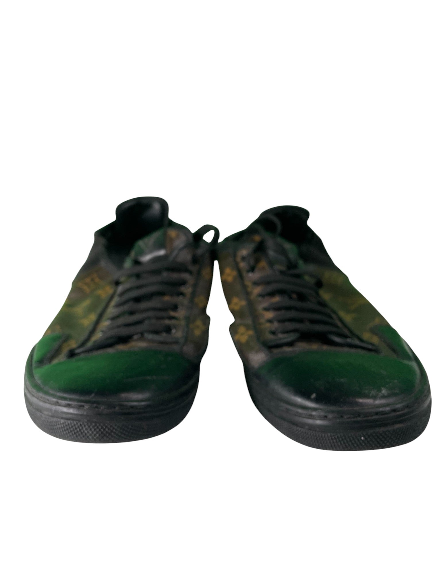 Louis Vuitton 'Monogram' Brown & Black Low Top Sneakers