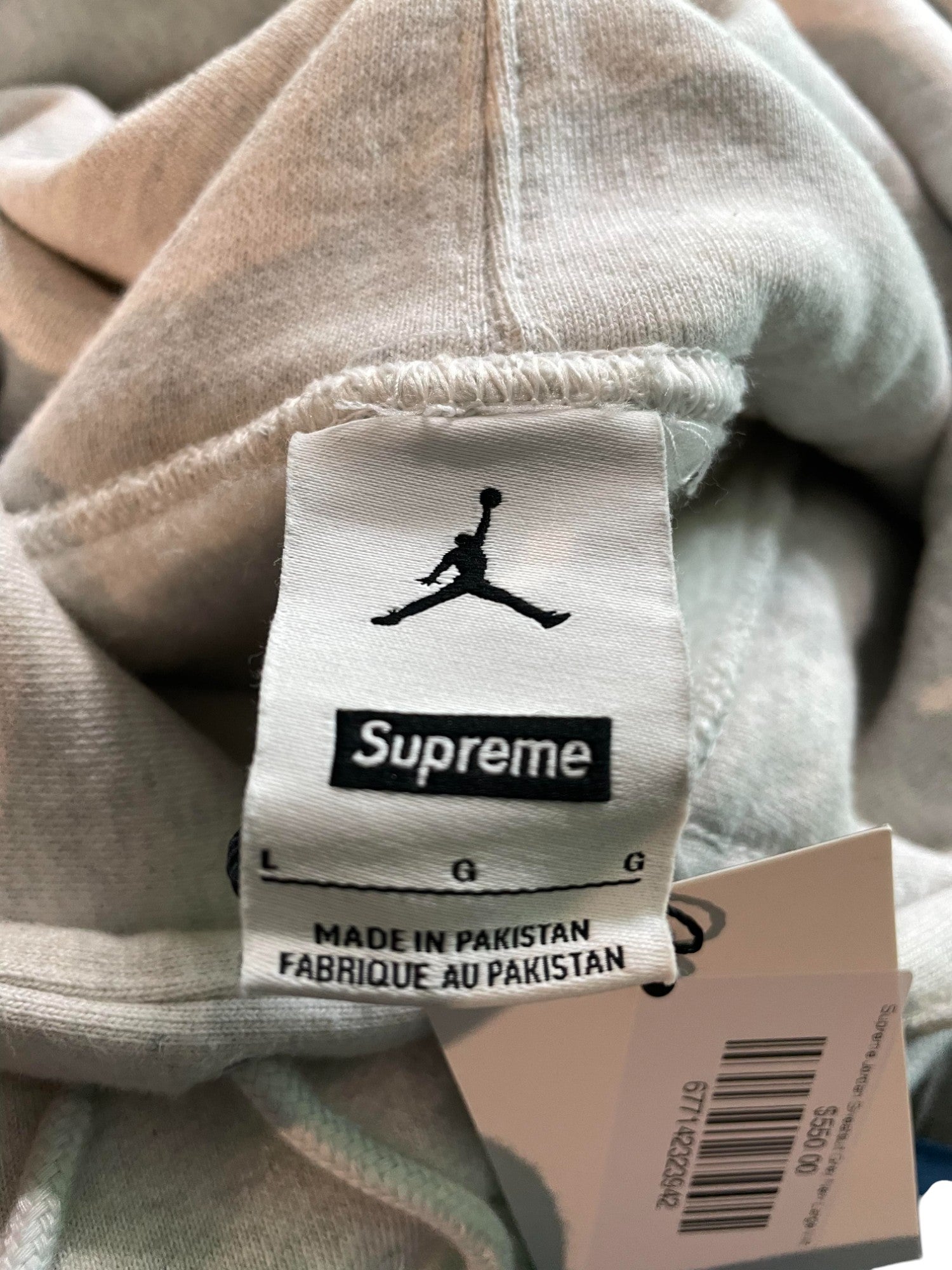 Supreme Jordan Grey Sweatsuit