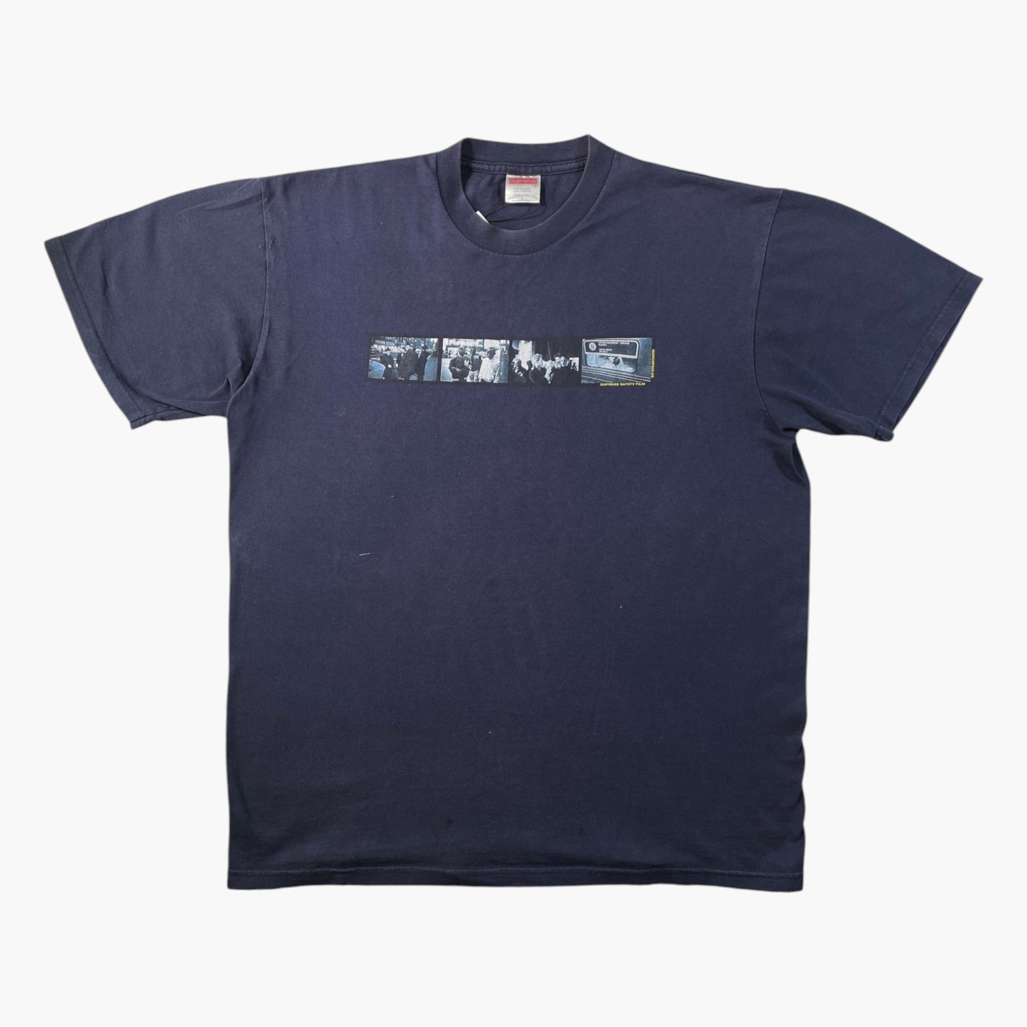 Supreme Saftey Film Vintage Navy Tee
