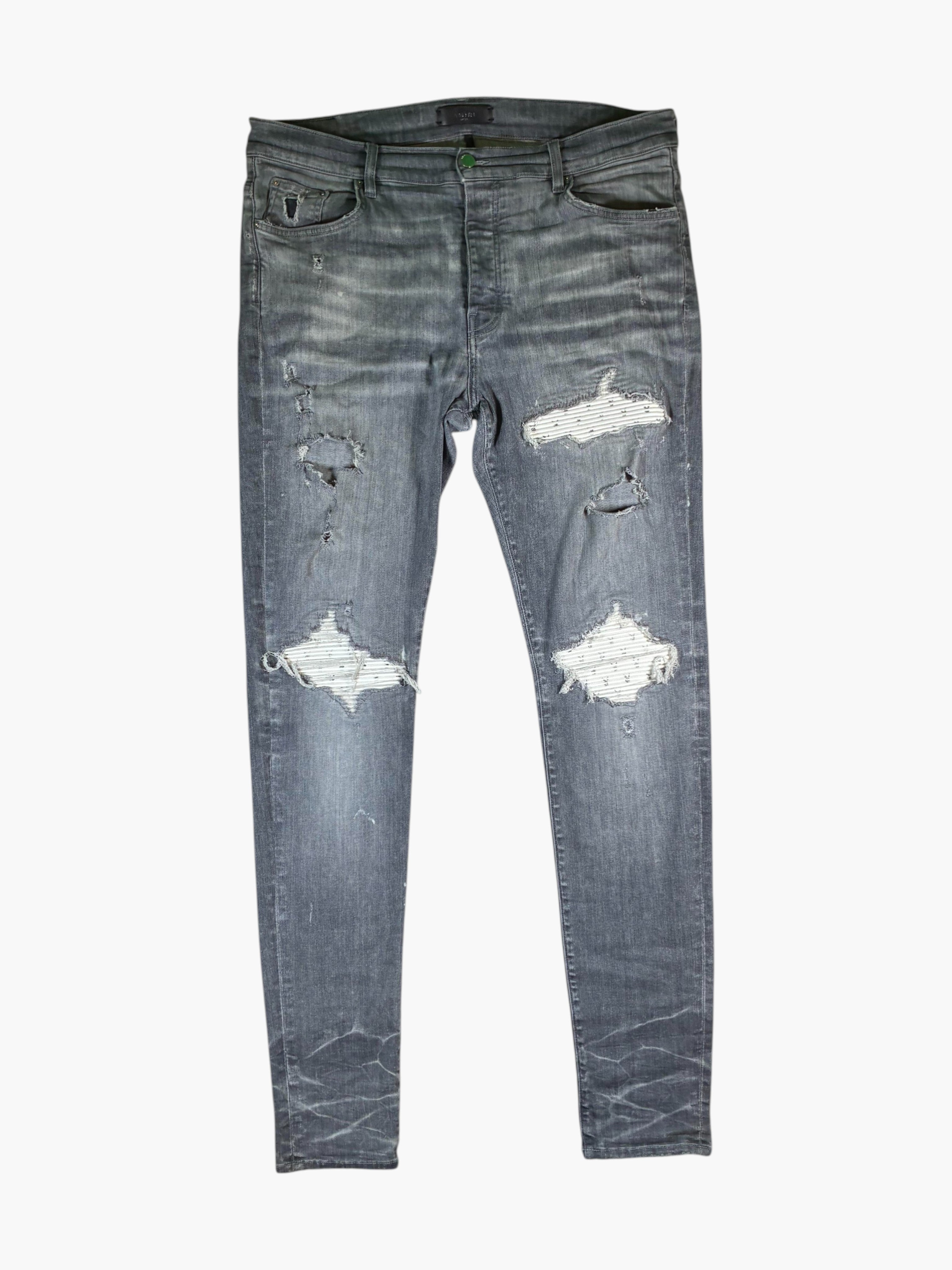 Amiri MX1 Playboy Patch Grey Jeans