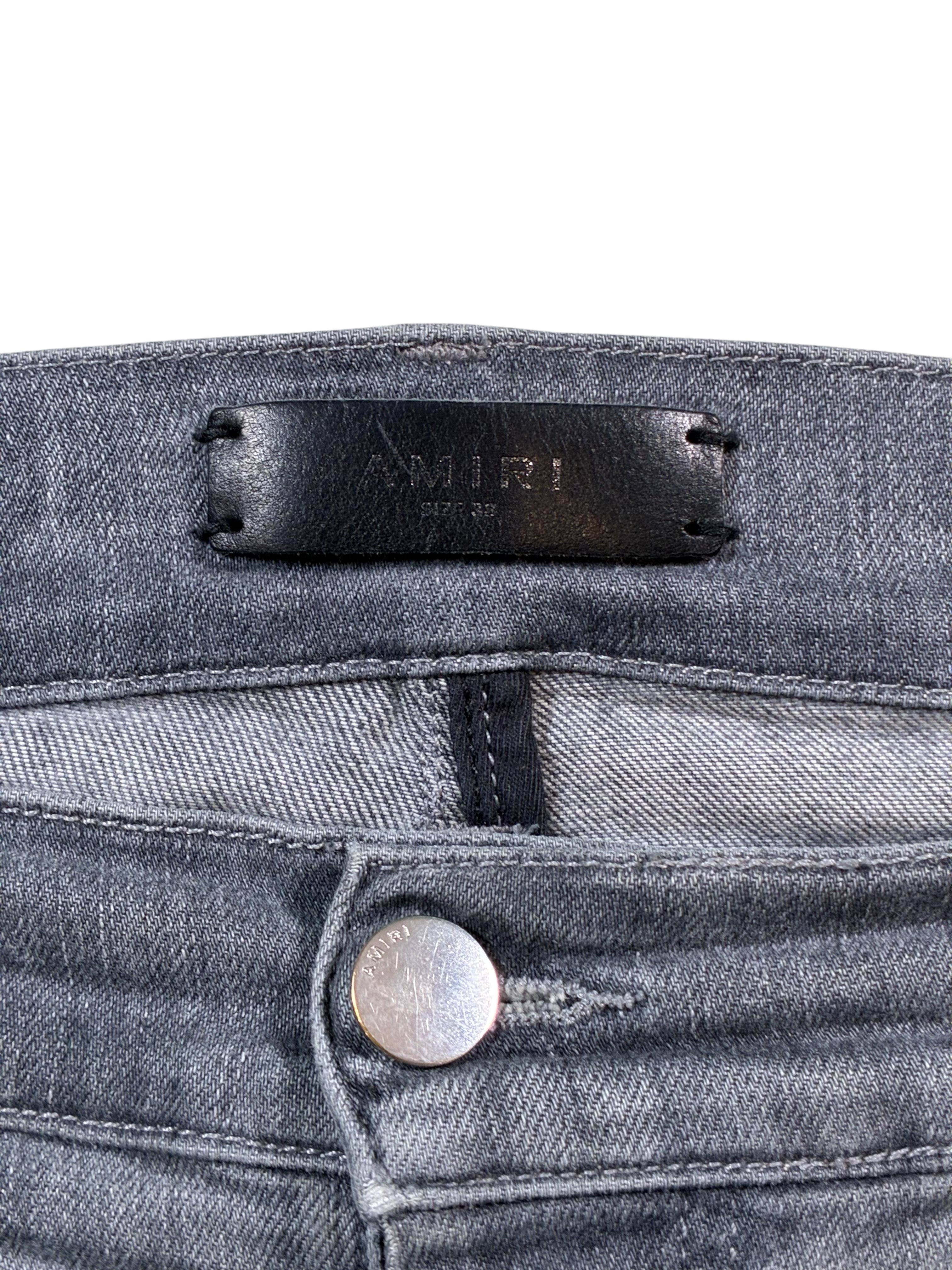 Amiri MX1 Playboy Patch Grey Jeans