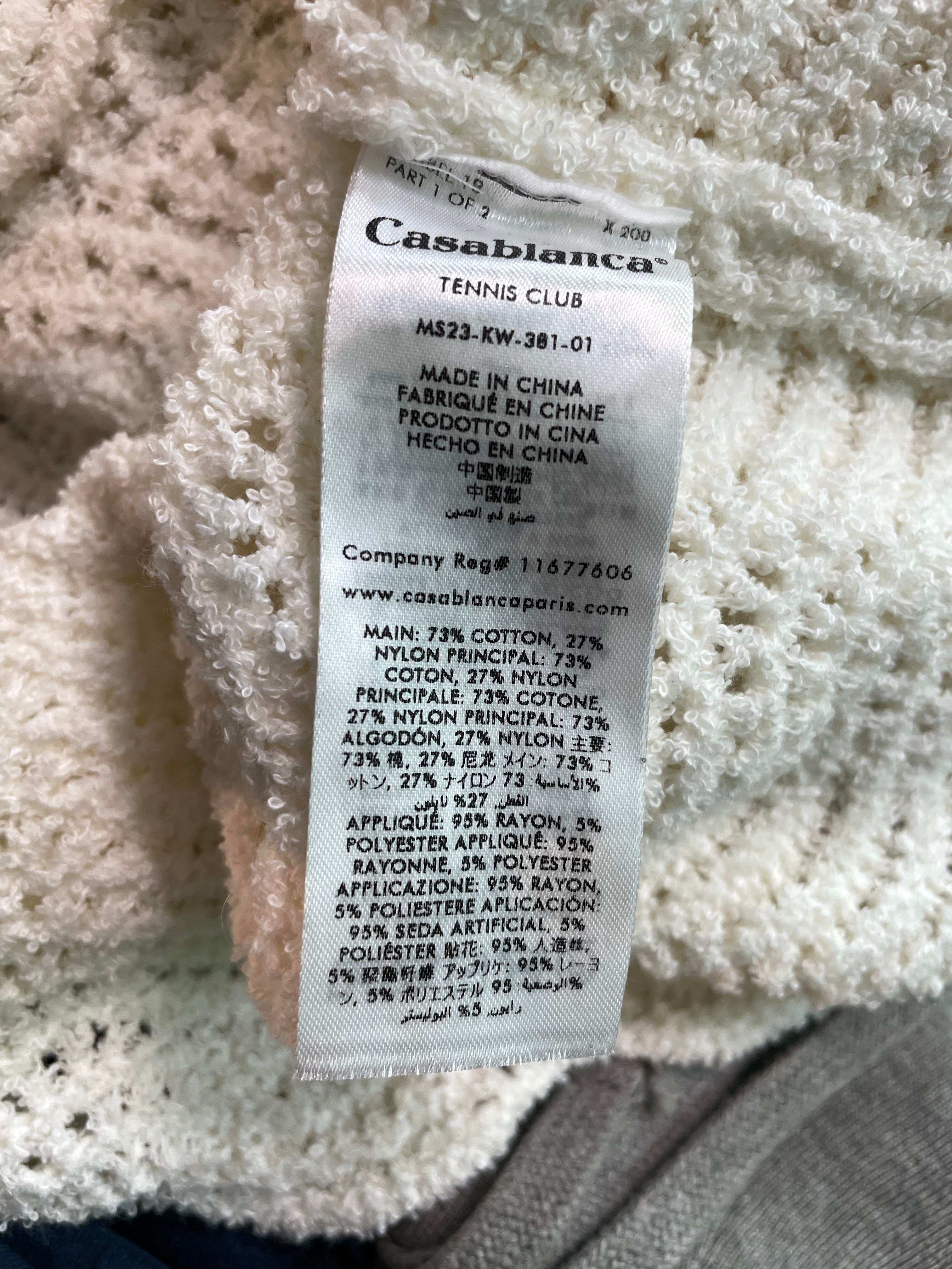 Casablanca Cream Knitted Button Up