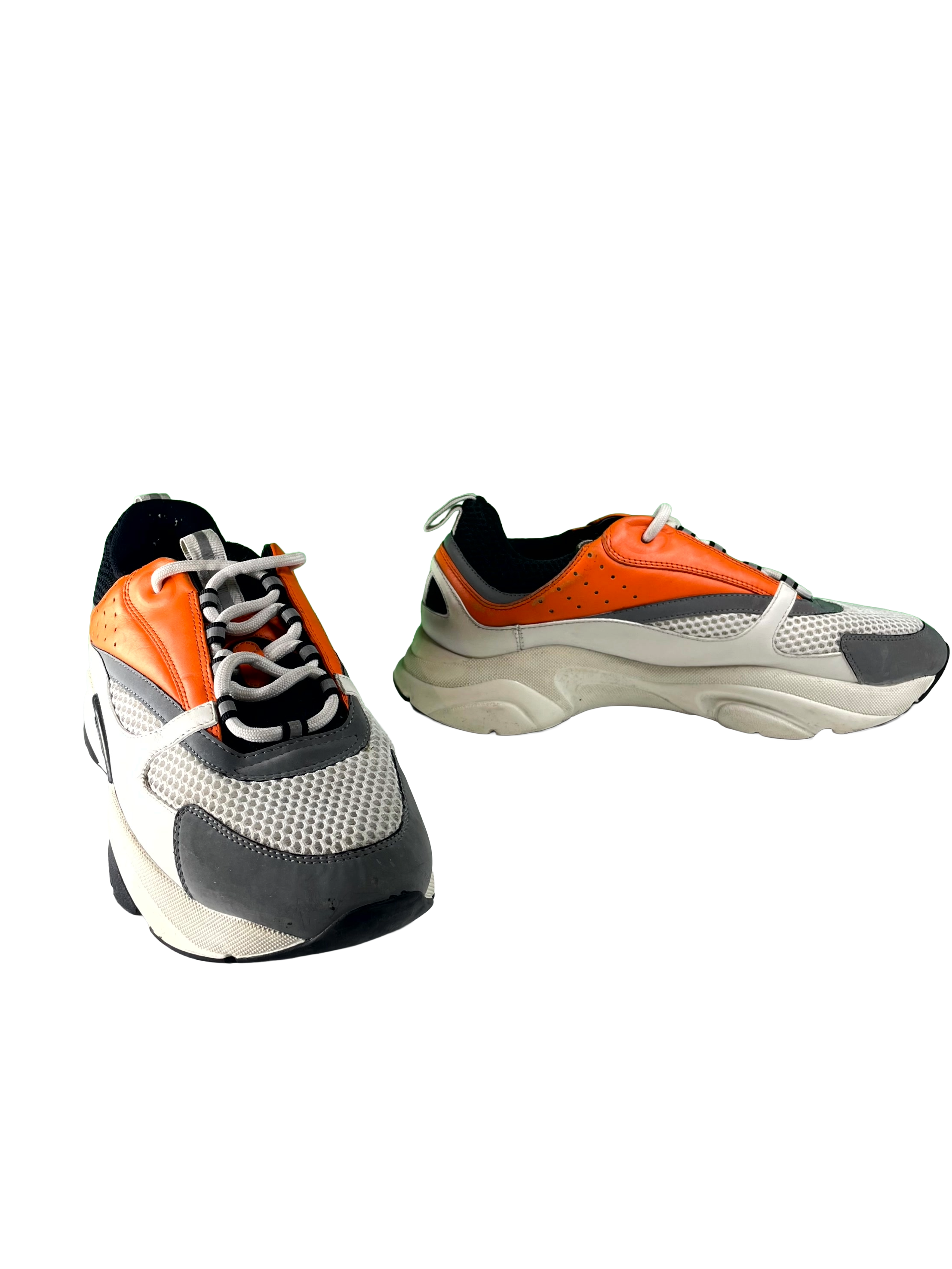 Dior B22 White & Orange Sneakers