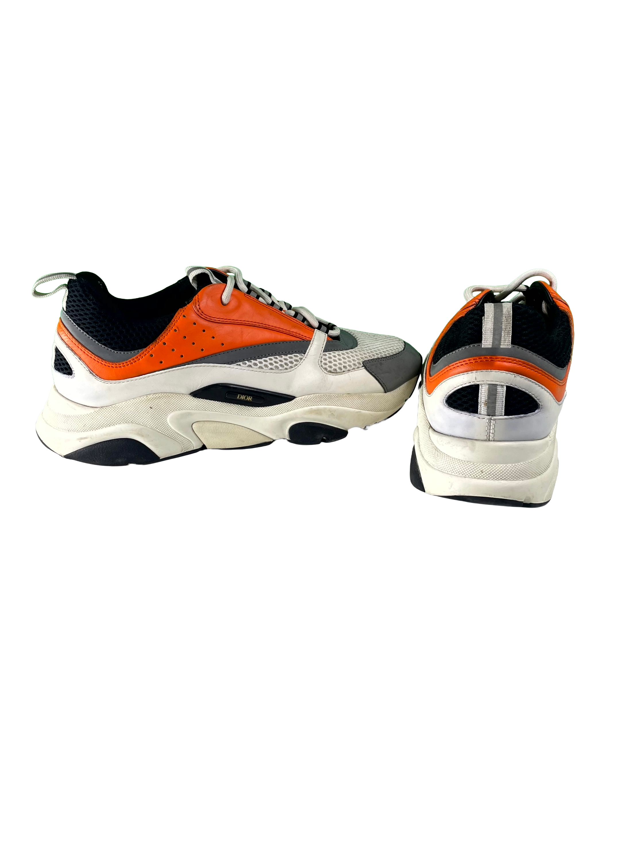Dior B22 White & Orange Sneakers