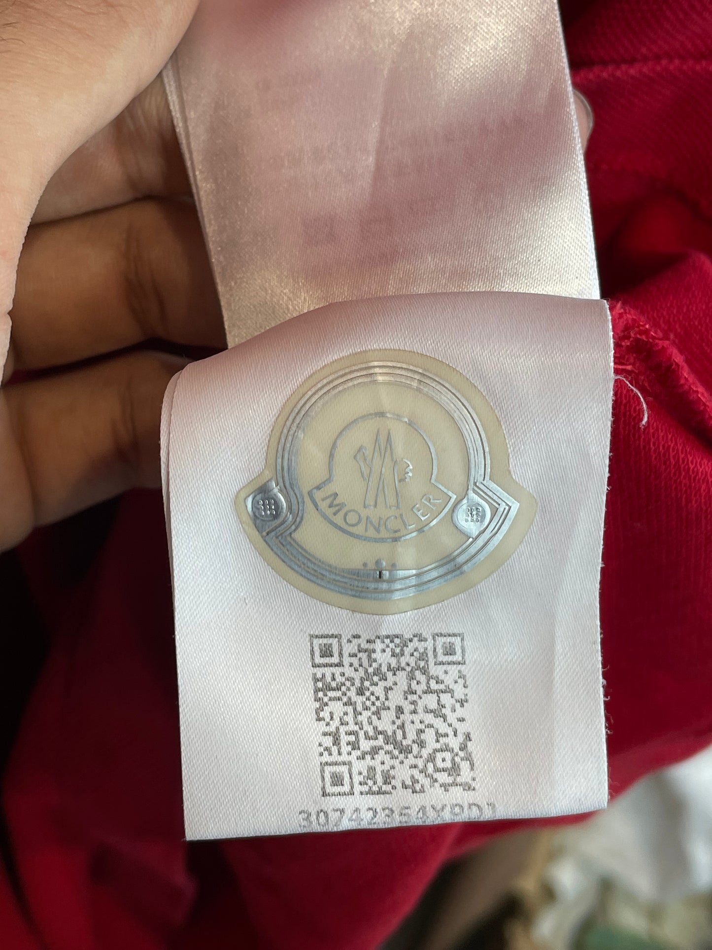 Moncler Polo Red Used Medium