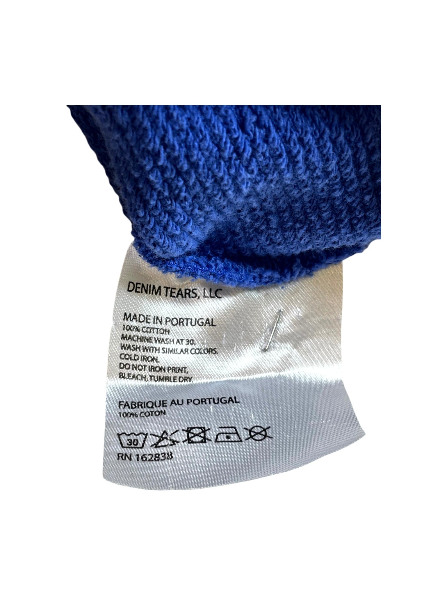 Denim Tears Cotton Wreath Blue Hoodie