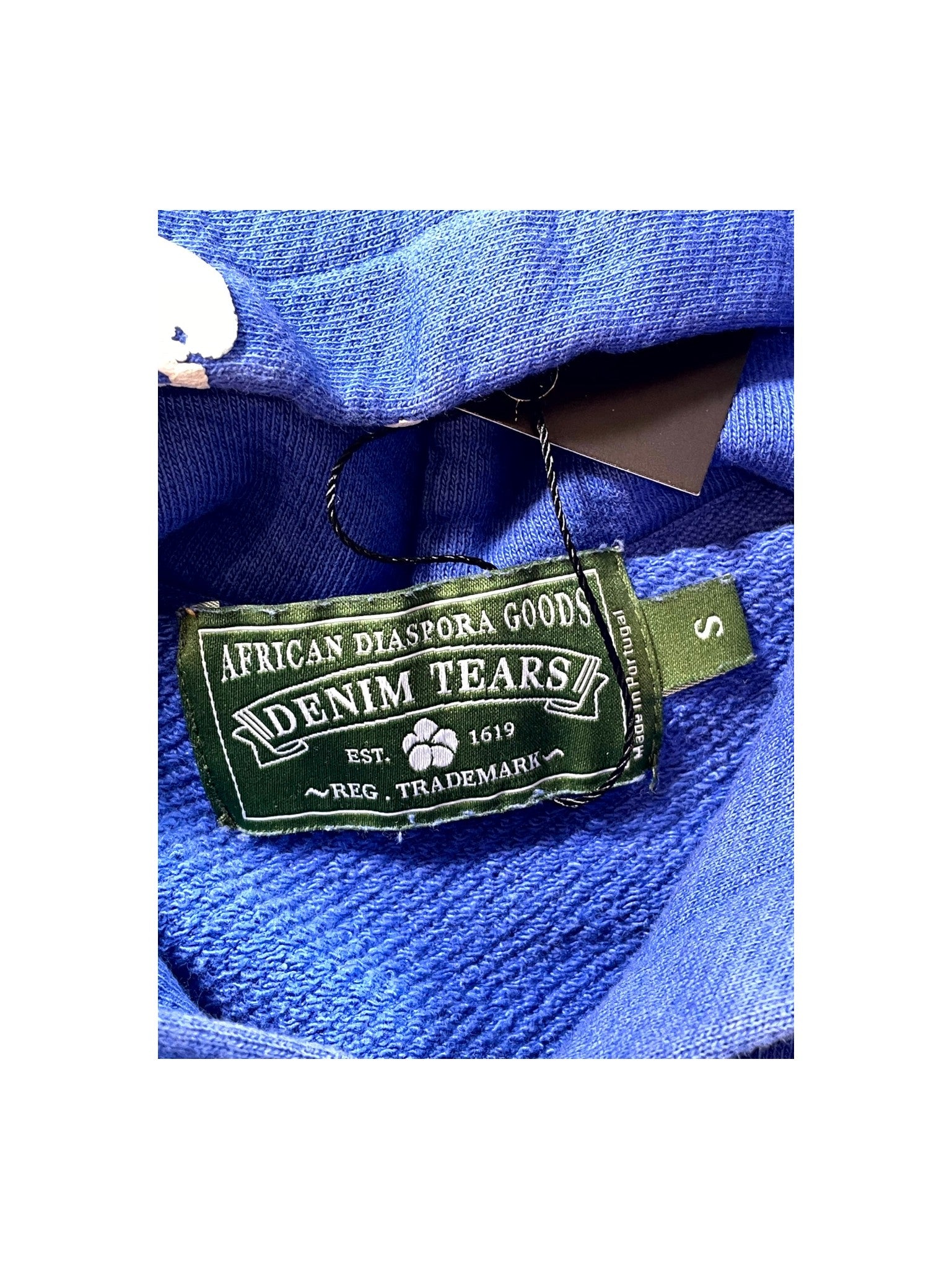 Denim Tears Cotton Wreath Blue Hoodie