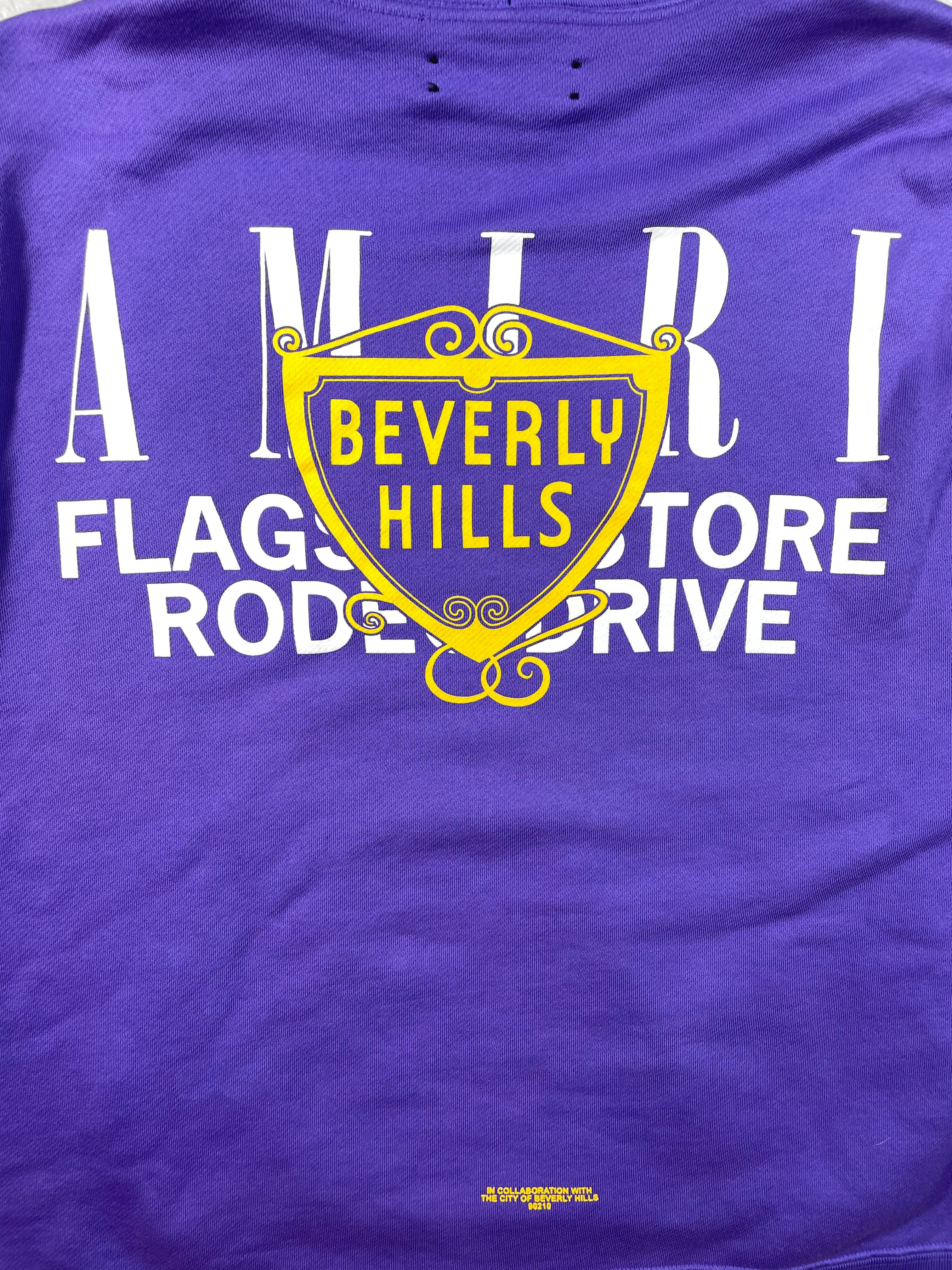 Amiri Beverly Hills Purple & Yellow Hoodie