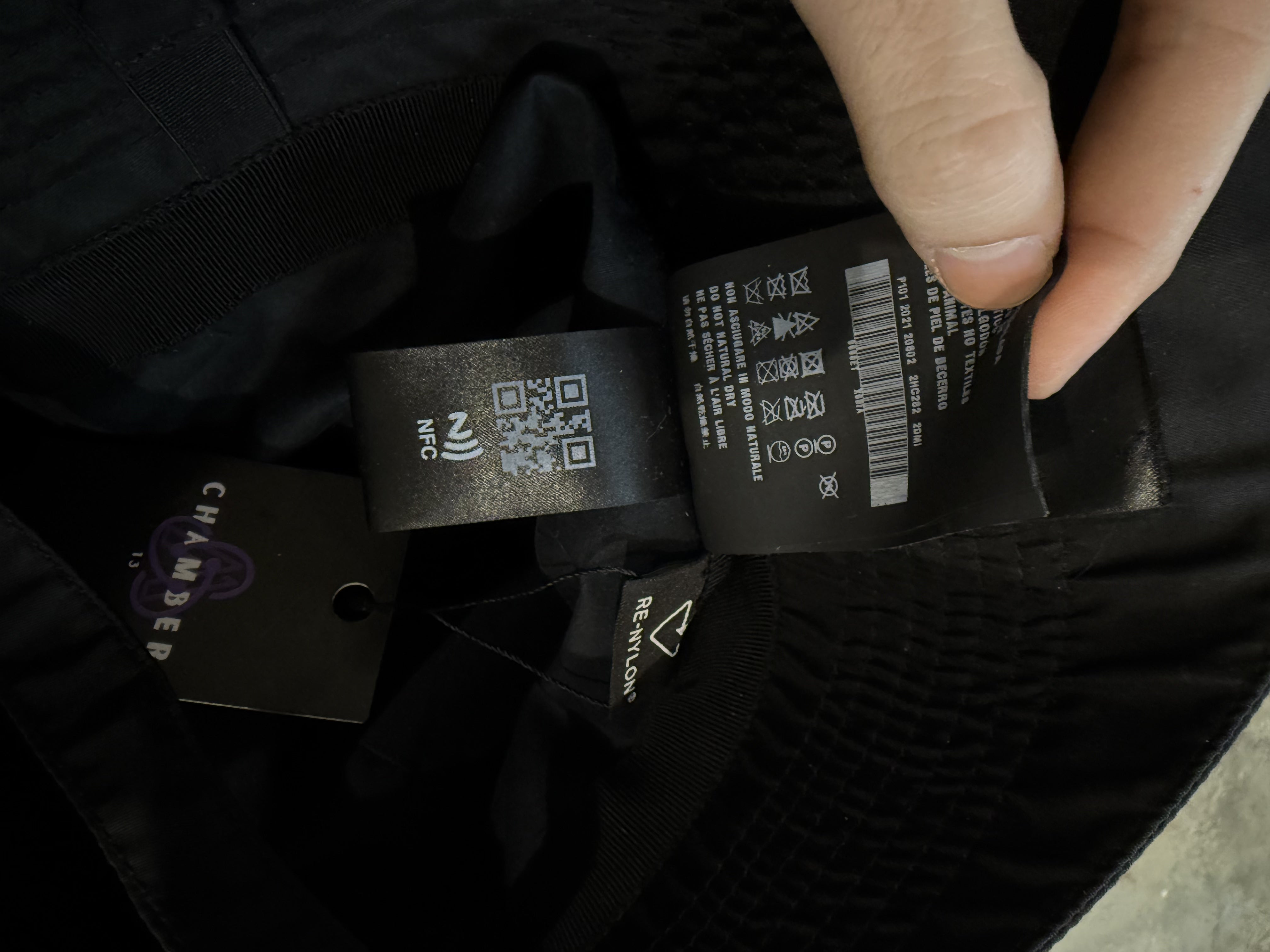 Prada Re-Nylon Bucket Hat Black Used XL