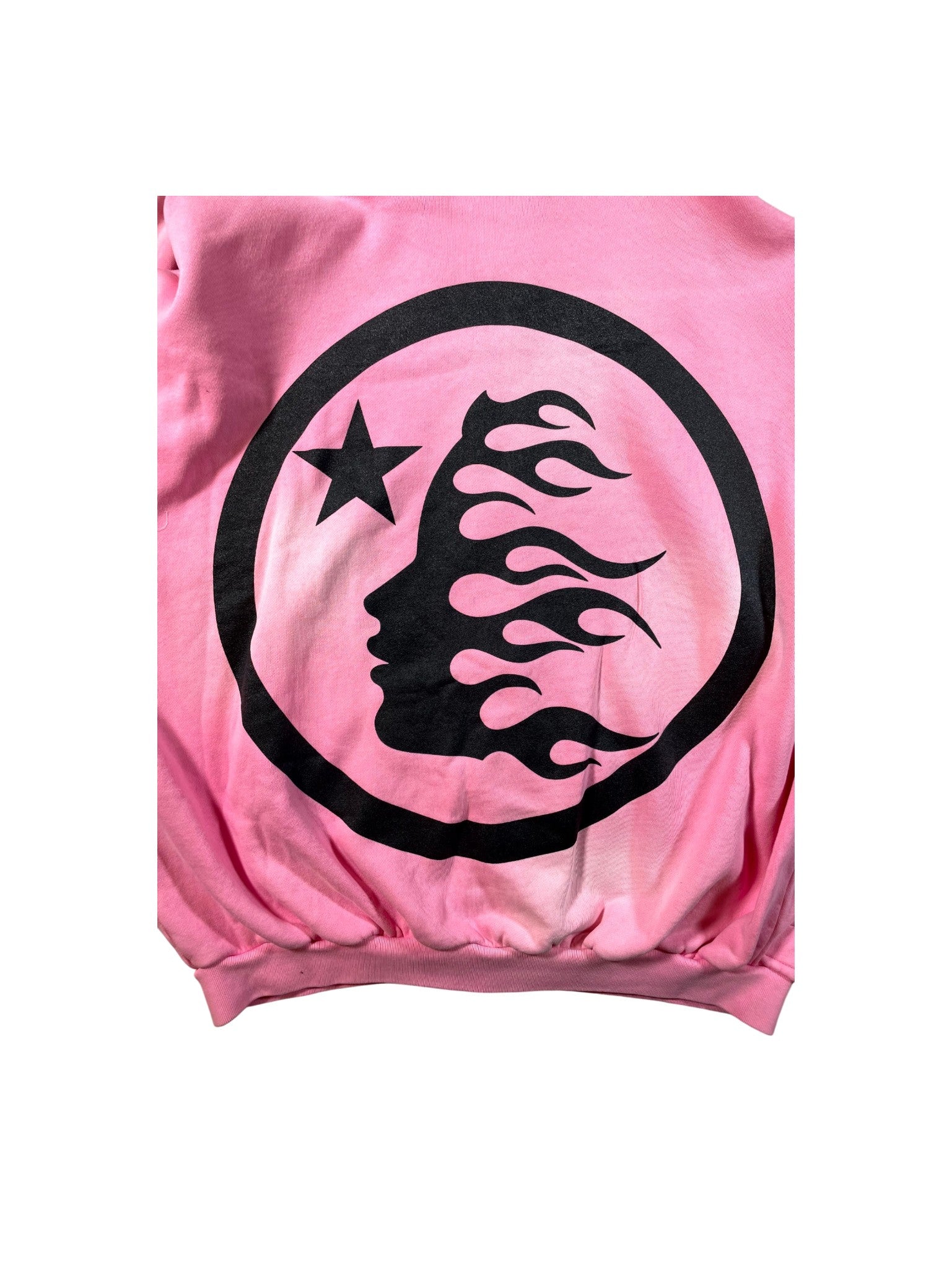 Hellstar Flames Zip Up Pink Hoodie