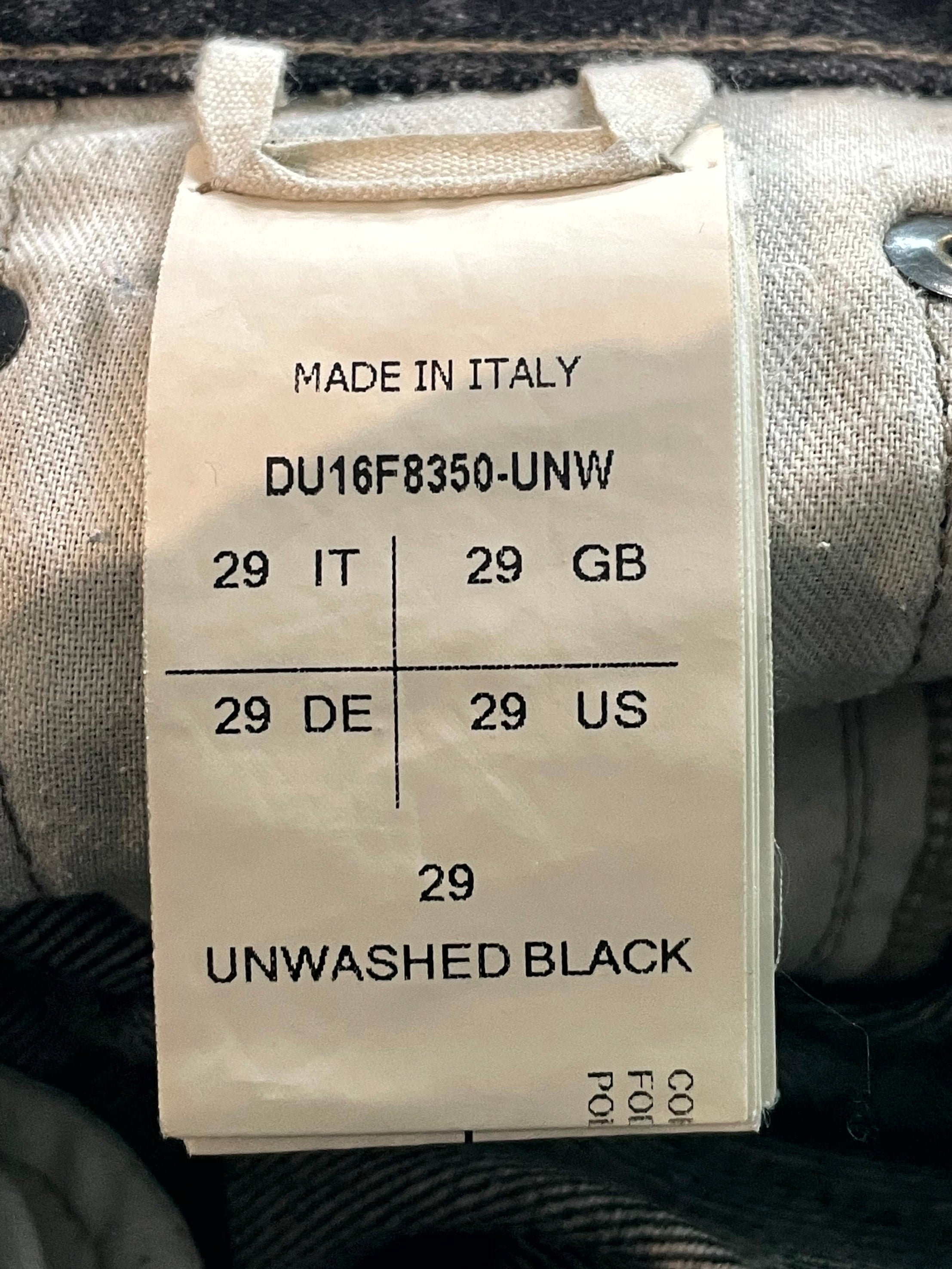 Rick Owens Dteroit Black Wash Jeans