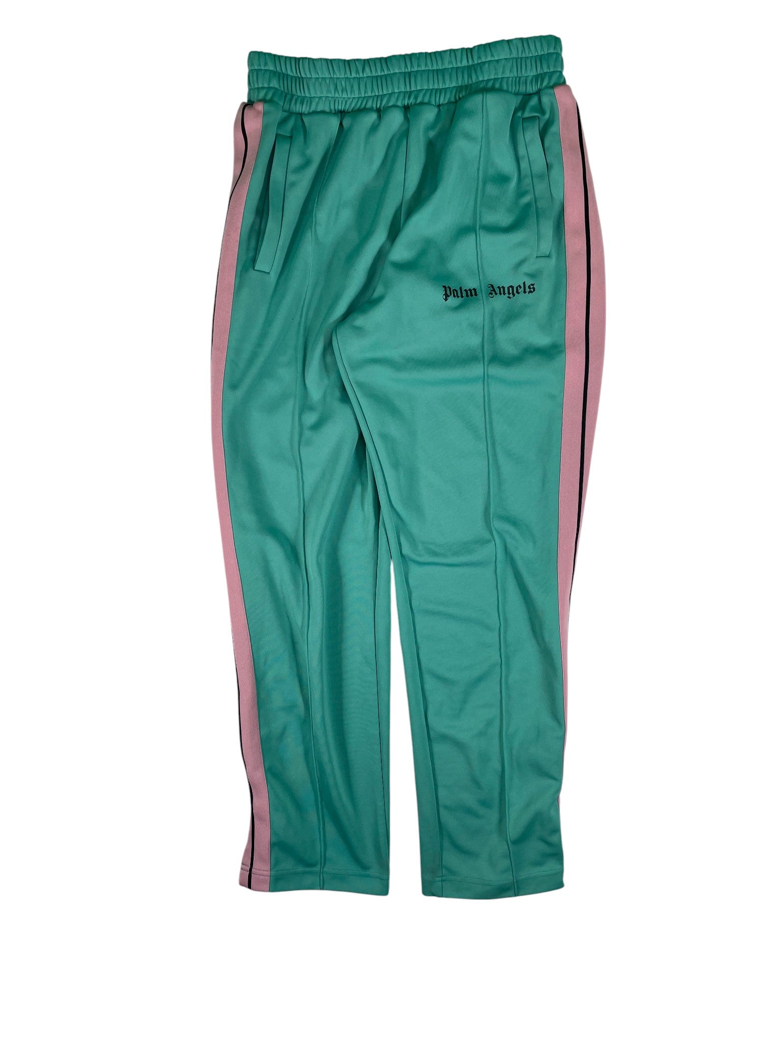 Palm Angels Teal & Pink Stripe Track Pants