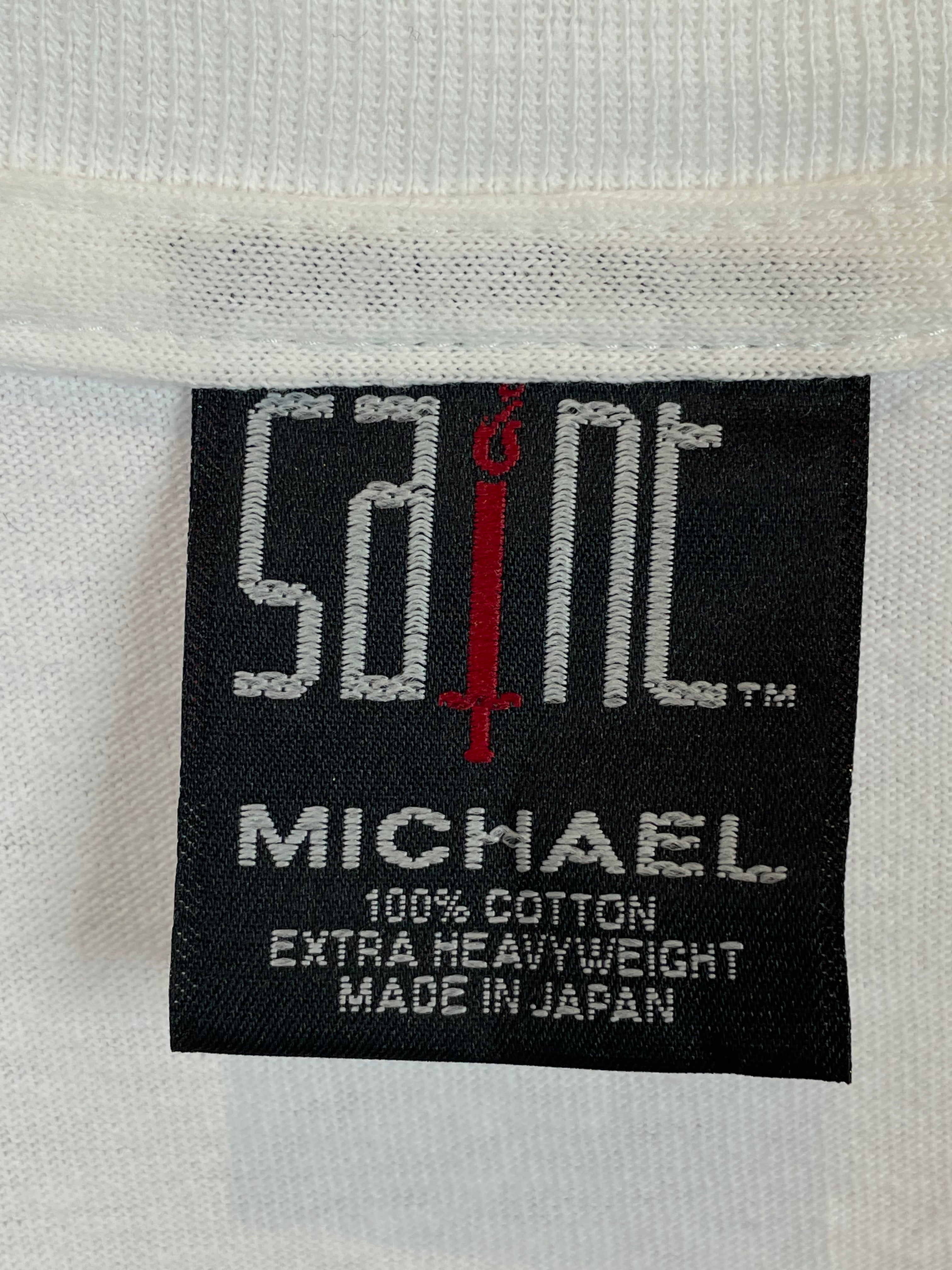 Saint Michael Cali Thornhill Tee White (Neck Stain) New L-XL