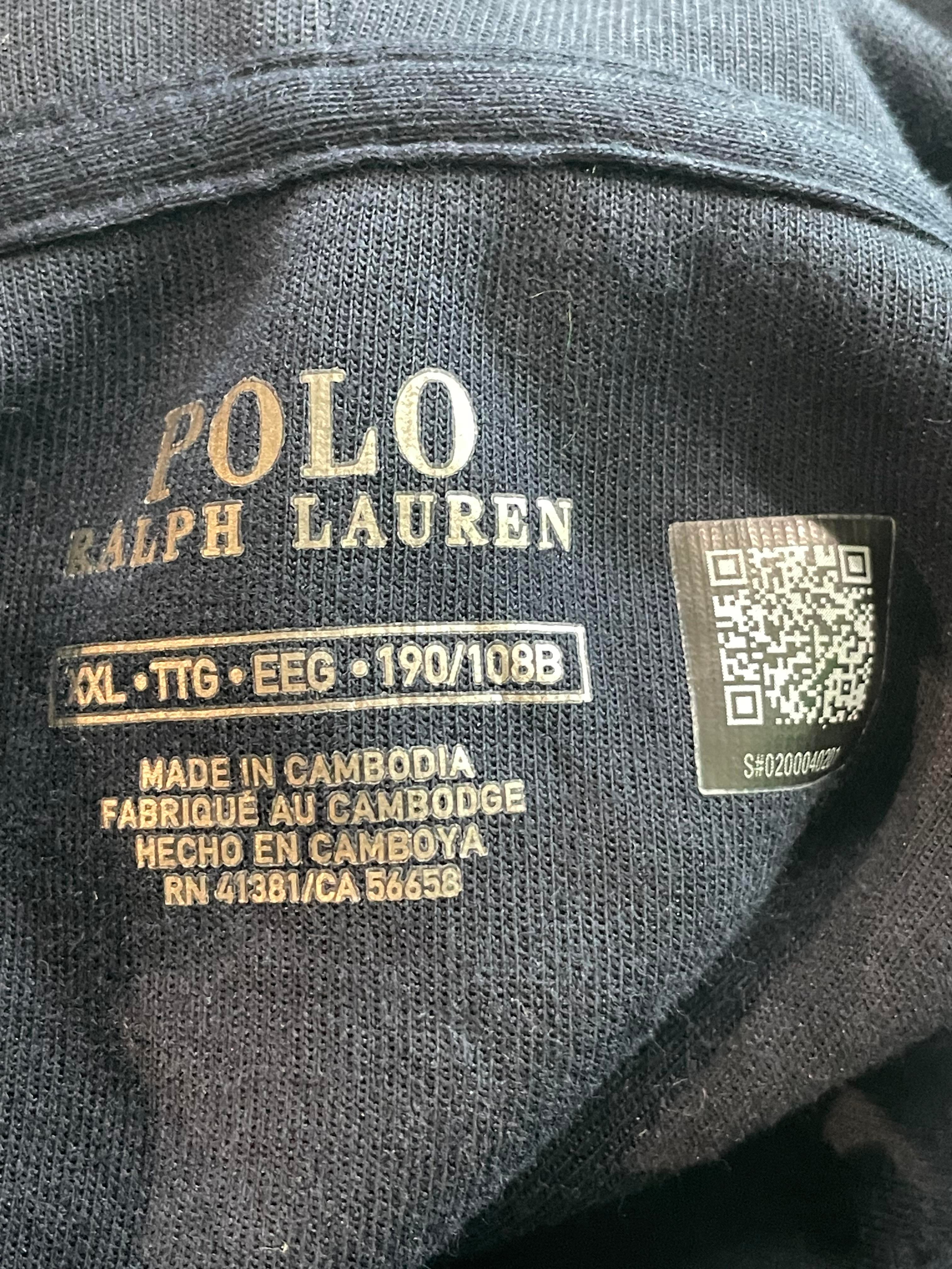 Polo Navy Zip Up Hoodies