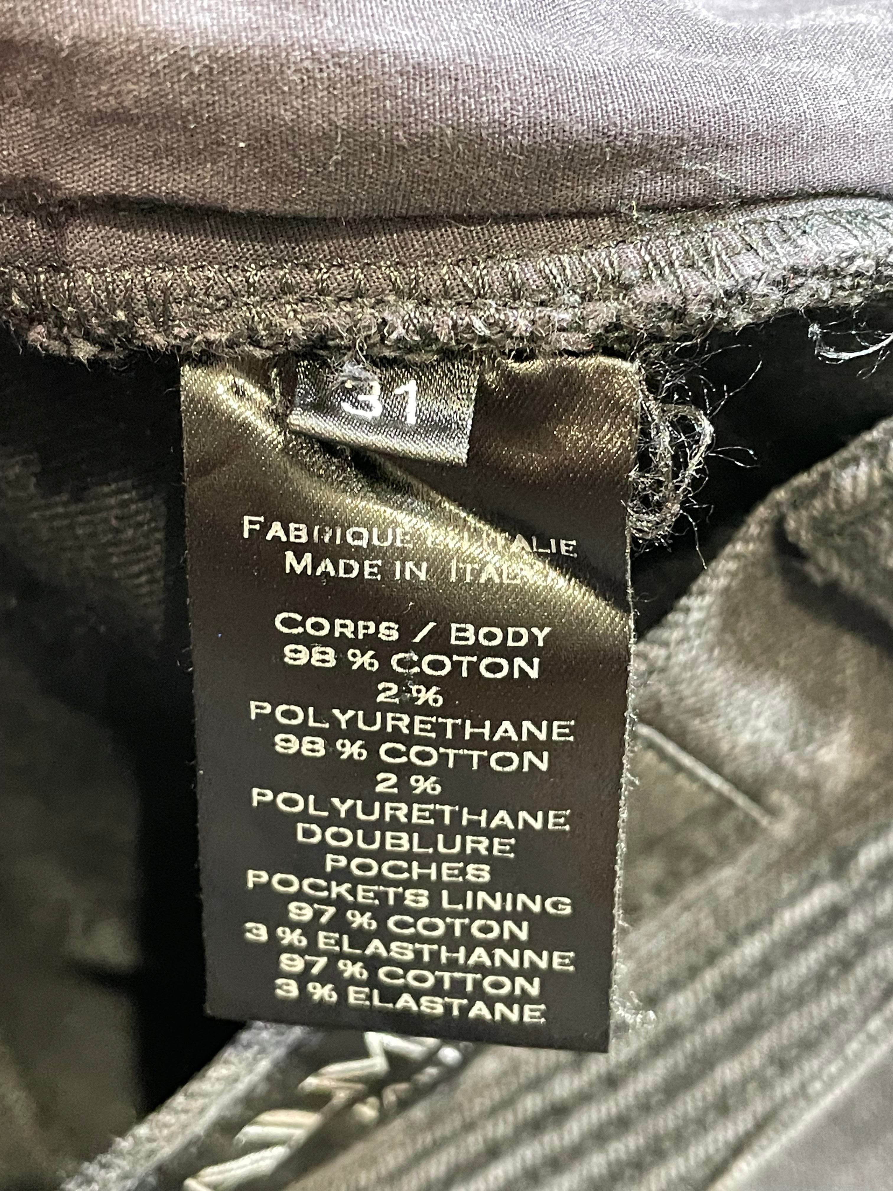 Balmain Black Wax Biker Jeans