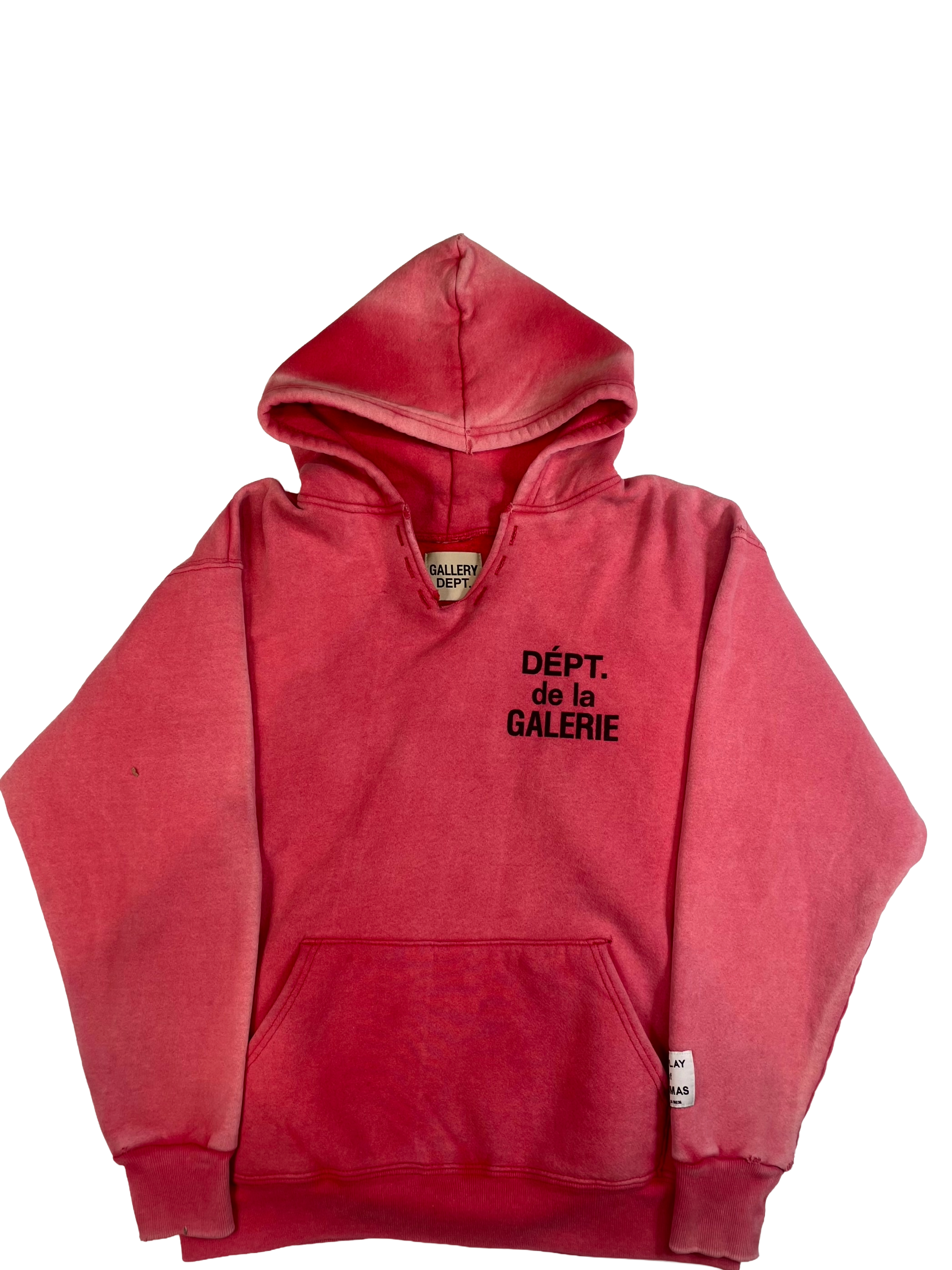 Gallery Dept Sunfaded Red Hoodie