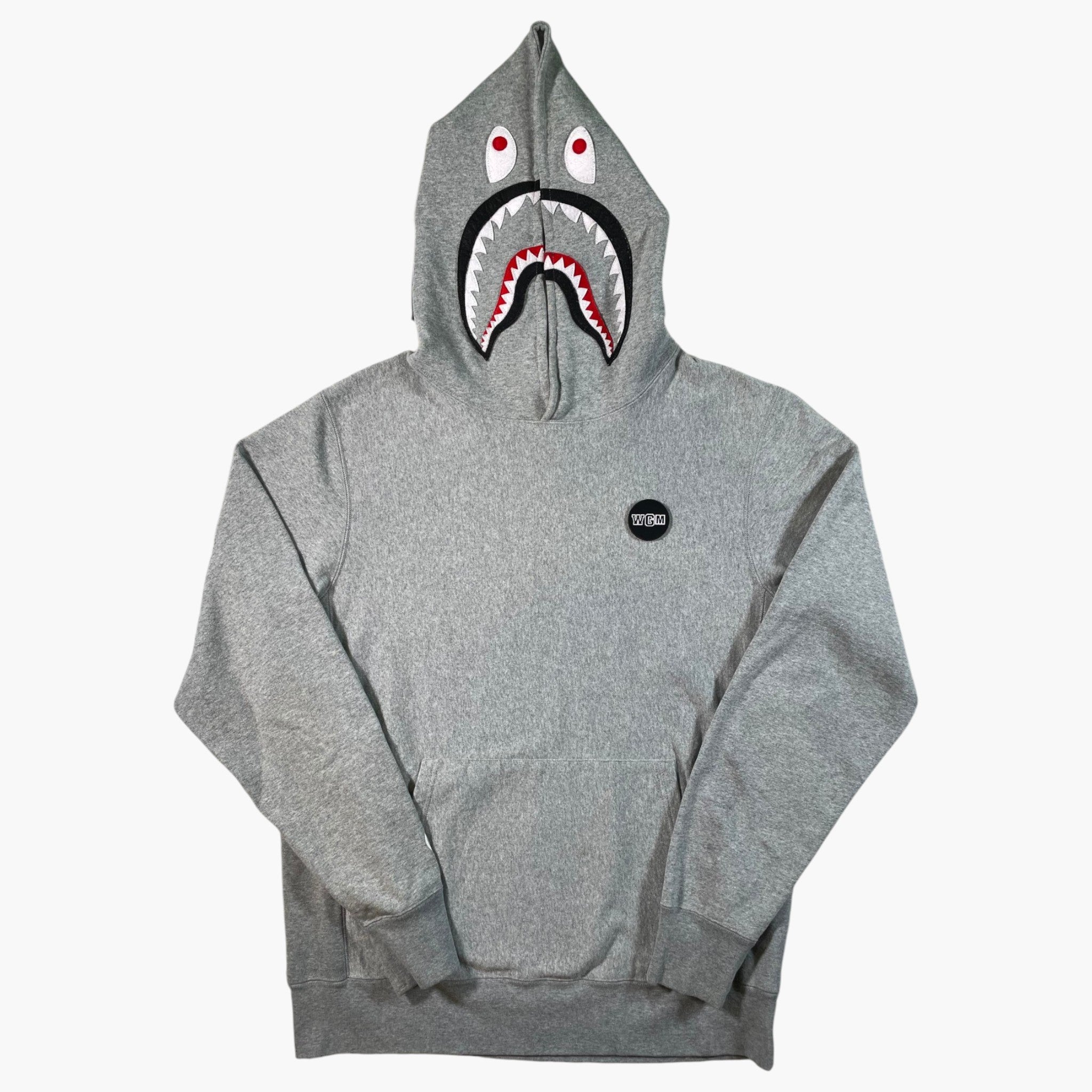 Bape Shark Grey Pullover Hoodie