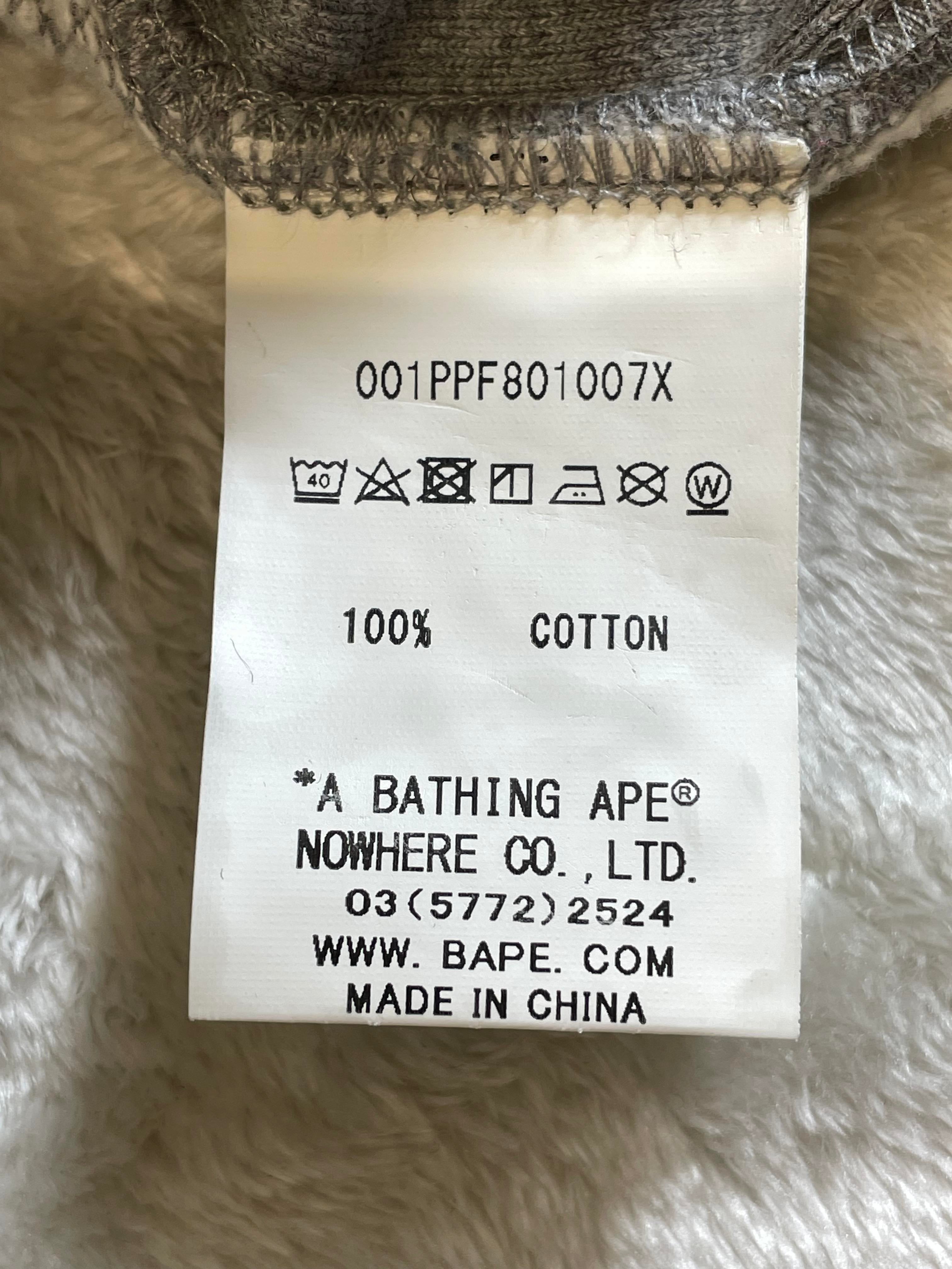 Bape Shark Grey Pullover Hoodie