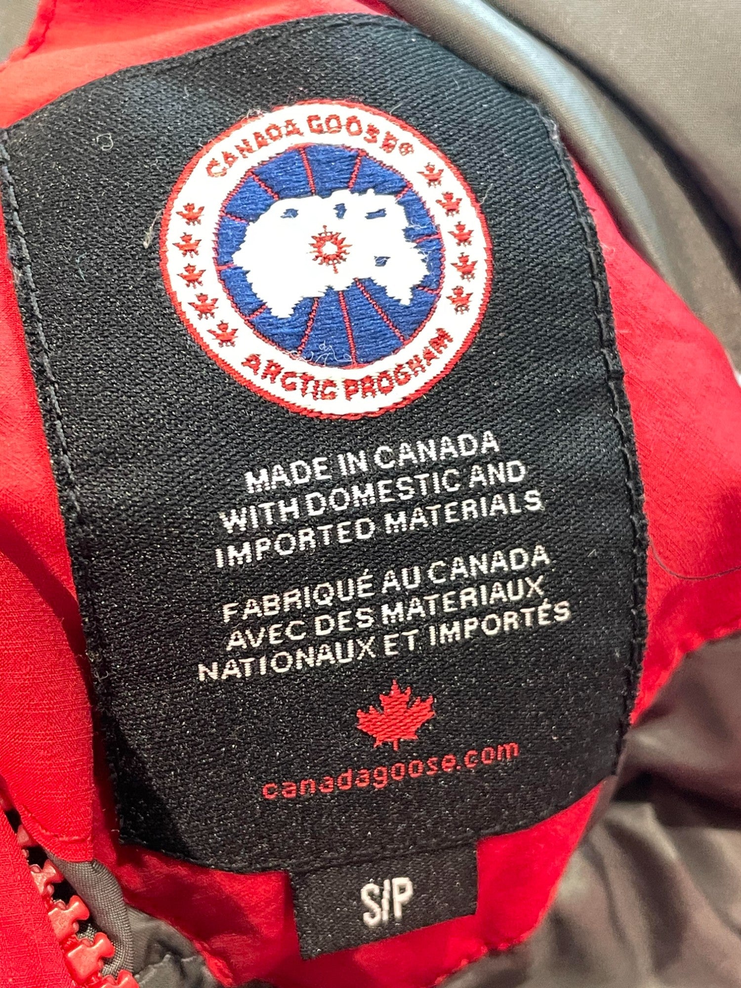 Canada Goose Red Puffer Jacket